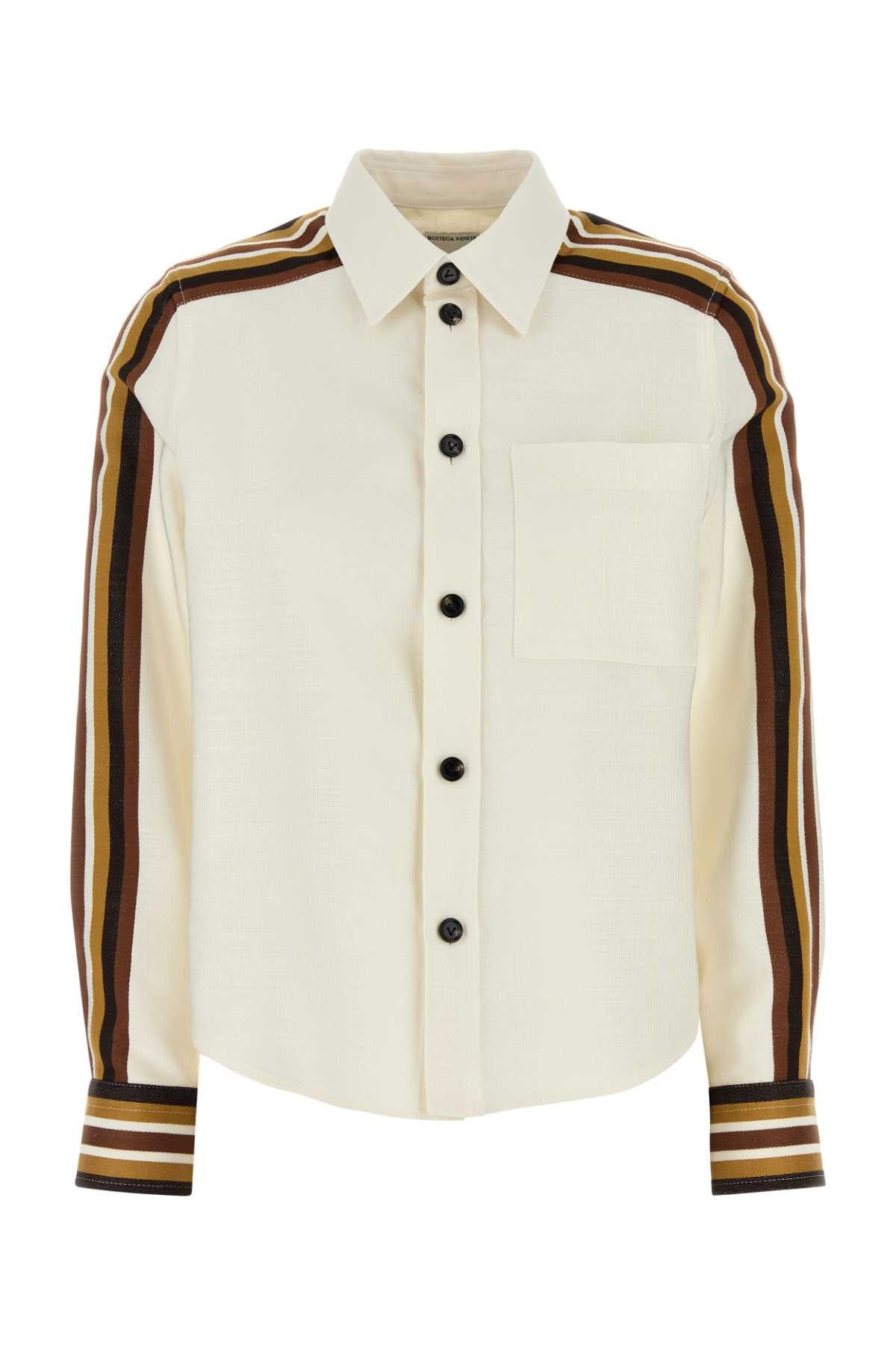 Bottega Veneta Ivory Viscose Blend Shirt Size XS / US 0-2 / IT 36-38 - 1 Thumbnail