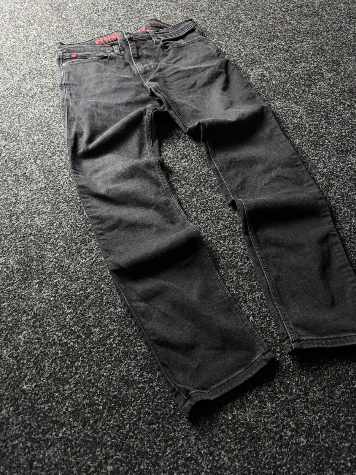 Hugo Boss Luxury 00s Y2K HUGO Boss 1734 black Slim fit denim jeans Size US 32 / EU 48 - 2 Thumbnail