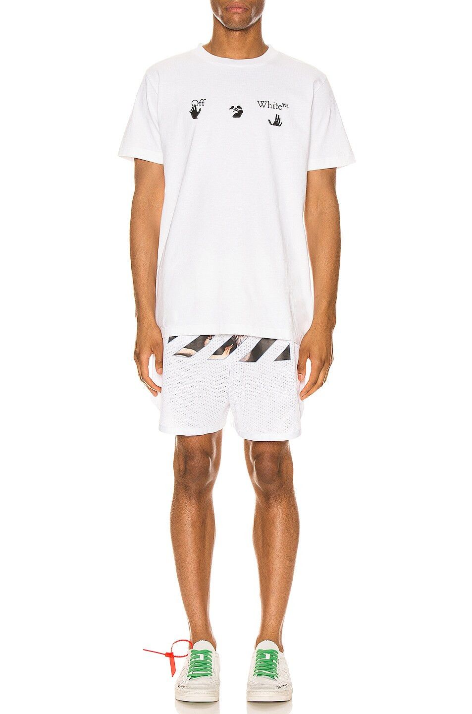 Off-White White Swimming Man Big Logo T-Shirt Size S / US 4 / IT 40 - 3 Thumbnail