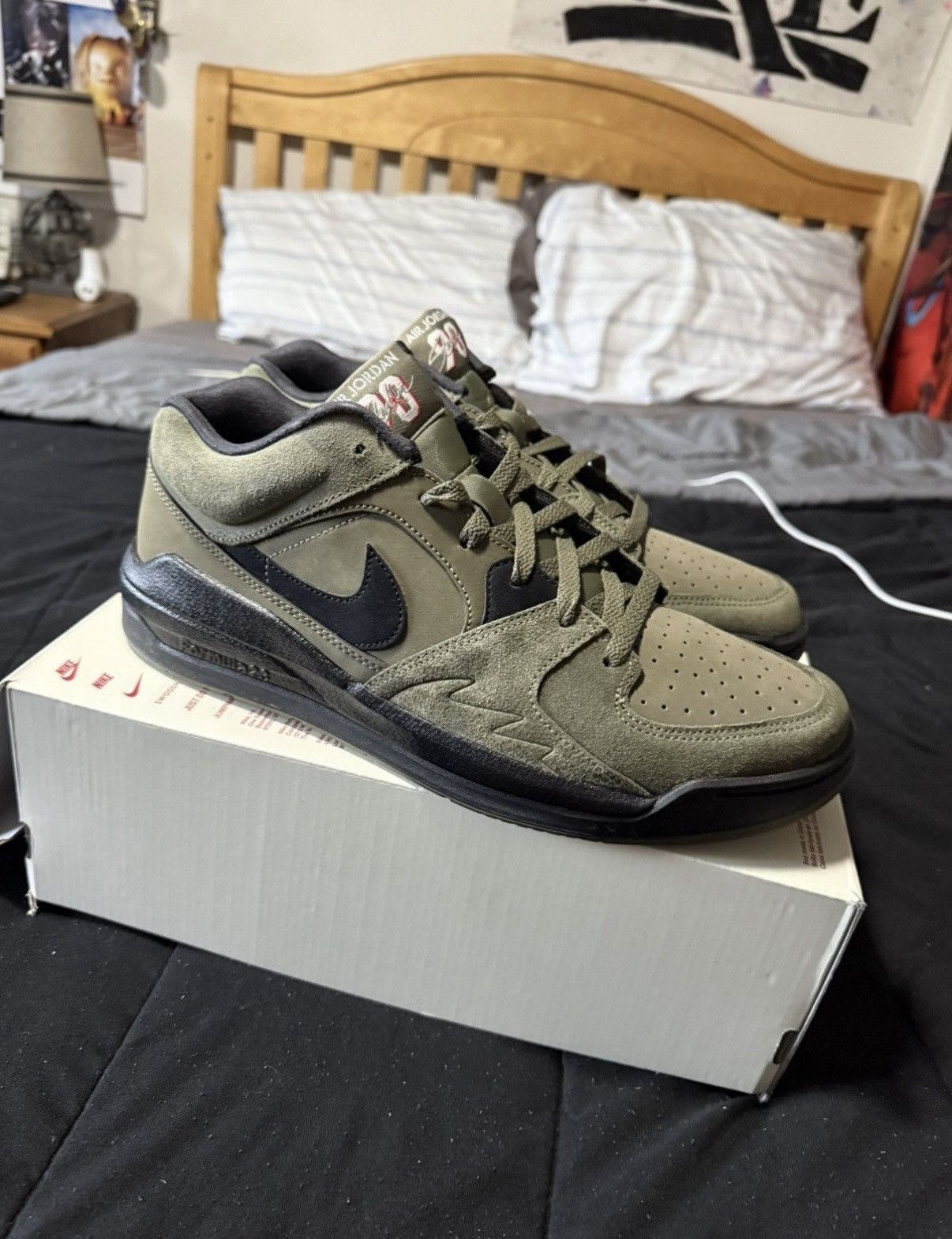 Jordan Brand Jordan Stadium 90s (Medium Olive/Black) Size US 12 / EU 45 - 3 Thumbnail