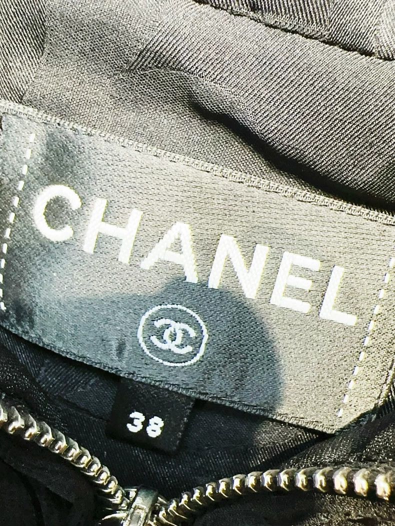 Chanel Chanel 25C early spring show black silk ripple sleeveless Size 25" / US 0 / IT 36 - 5 Thumbnail