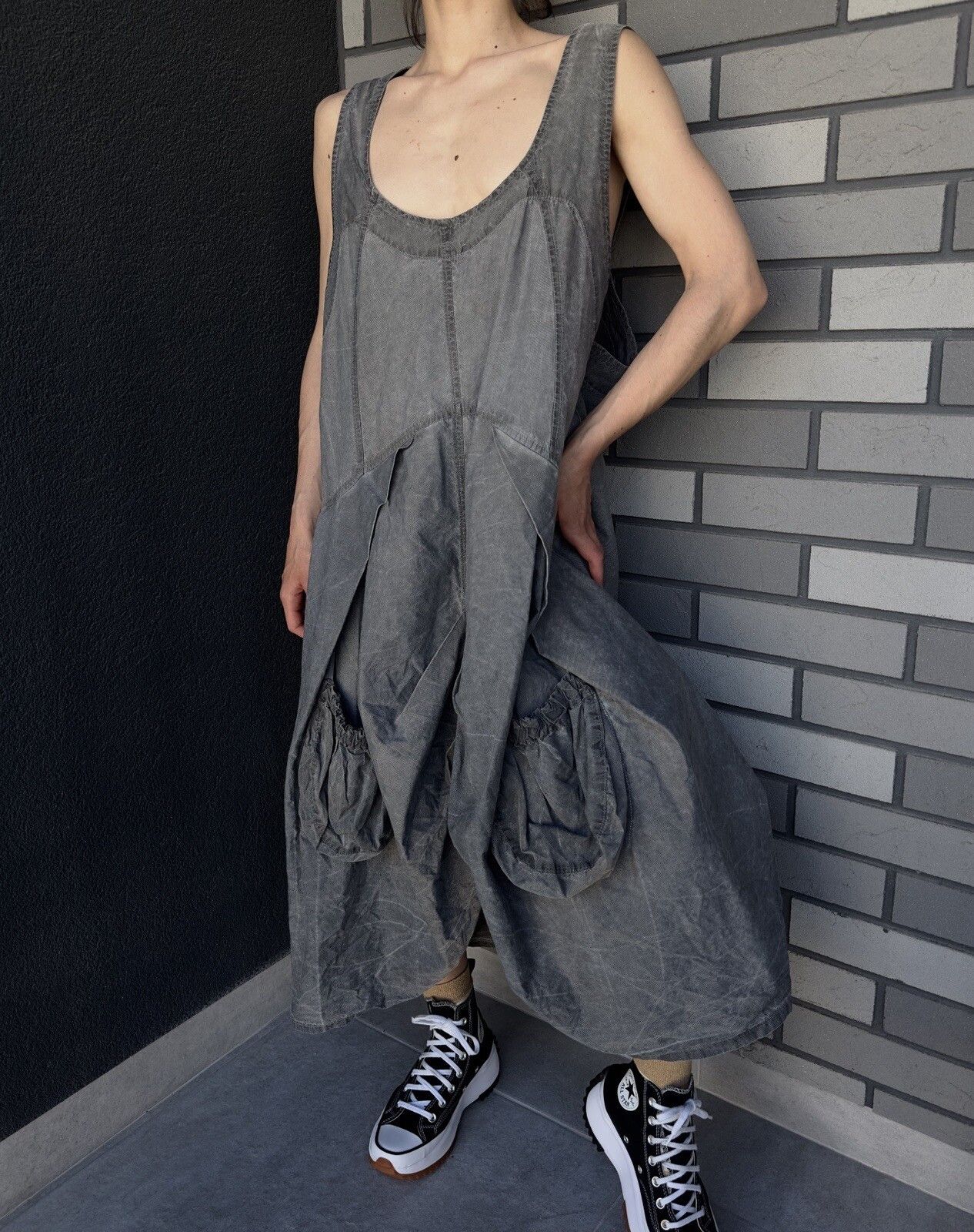 Other Kekoo Cotton Parachute Dress Pockets Plus Size Avant Garde Size L / US 10 / IT 46 - 3 Thumbnail