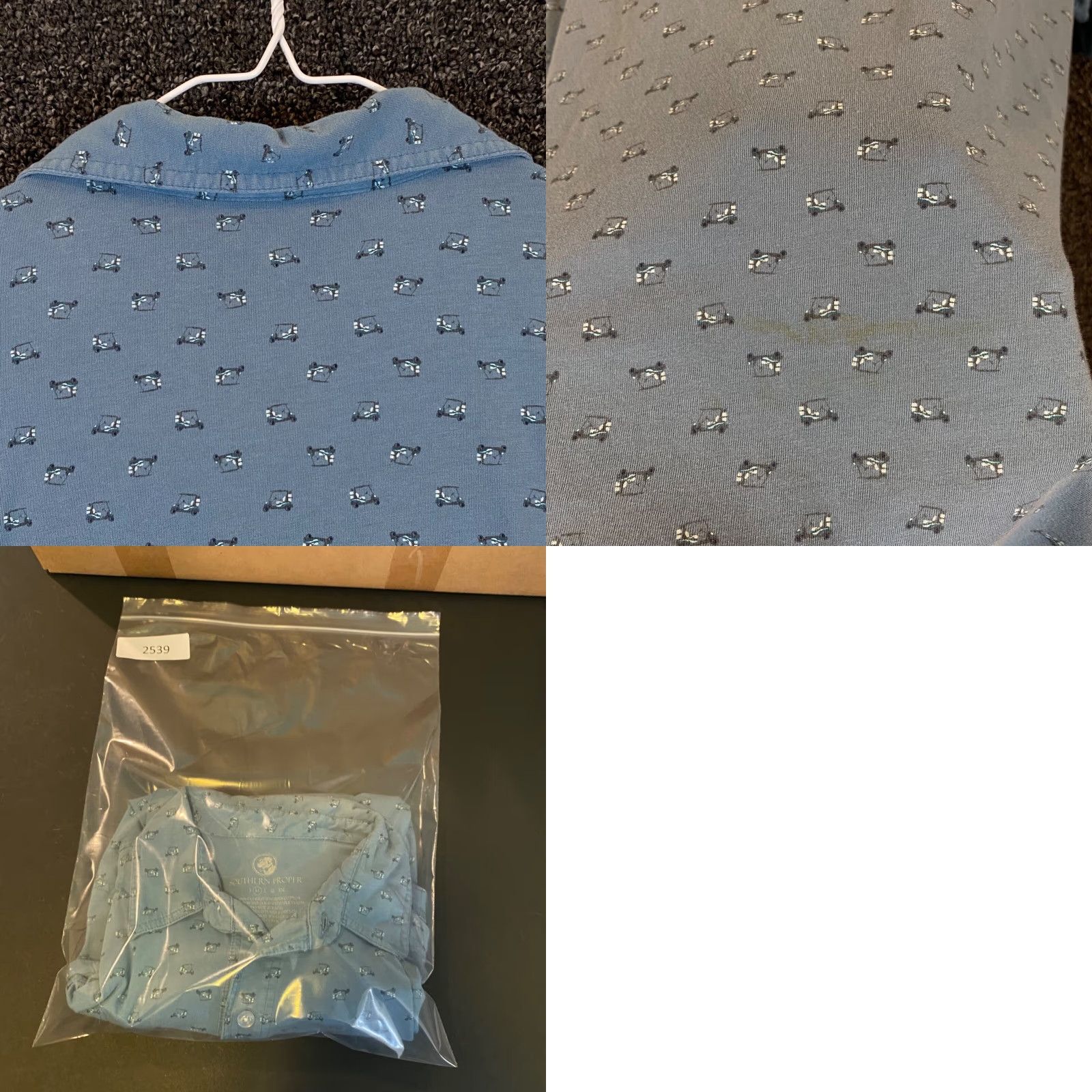 Southern Proper VINTAGE Southern Proper Polo Men Medium Short Sleeve Solid Blue Golf Shirt Casual Activewear Size US M / EU 48-50 / 2 - 8 Thumbnail