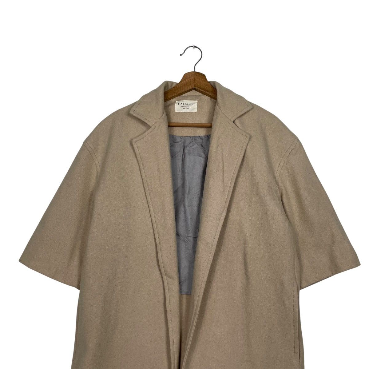 Fear of God Fear Of God Fourth Collection Short Sleeve Wool Brown Coat Size US S / EU 44-46 / 1 - 2 Thumbnail