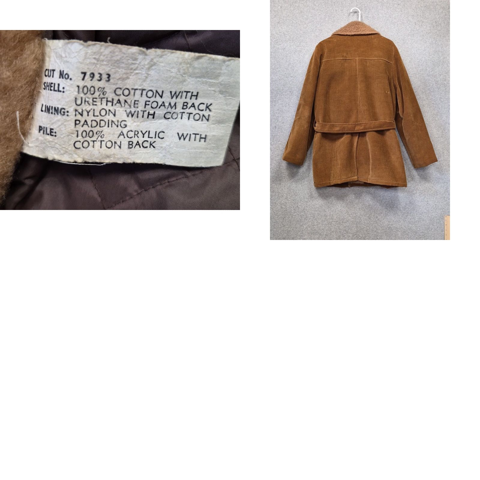 Vintage VINTAGE Envoy Now Jacket Coat Corduroy Belted Sherpa Collar Quilted Lining Brown 90s Women M Overcoat Coat Mens Womens Size M / US 6-8 / IT 42-44 - 9 Thumbnail