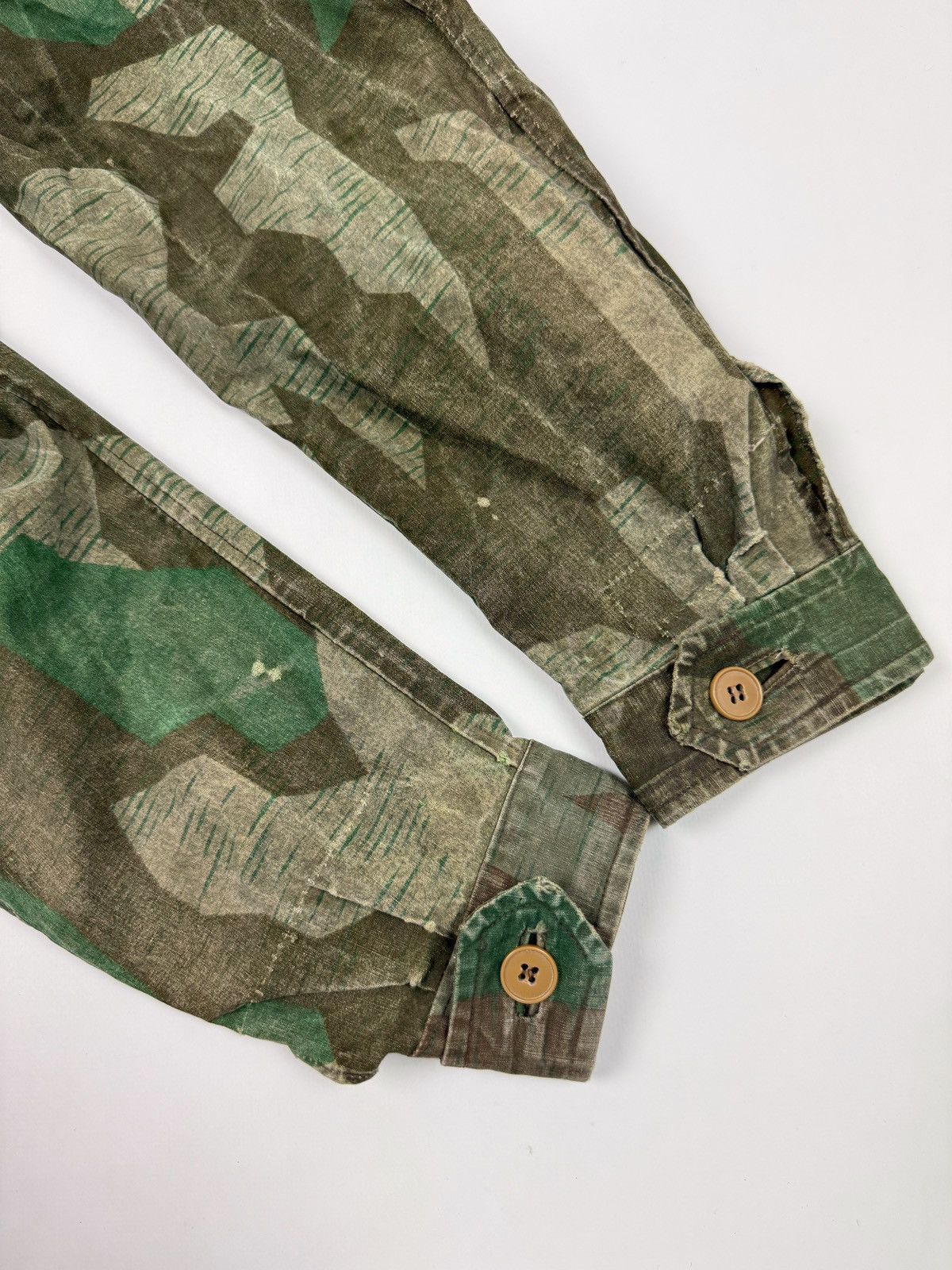 Vintage 40s 50s WW2 German Splinter Camo Heer Cyclist Rider Jacket Size US S / EU 44-46 / 1 - 15 Thumbnail