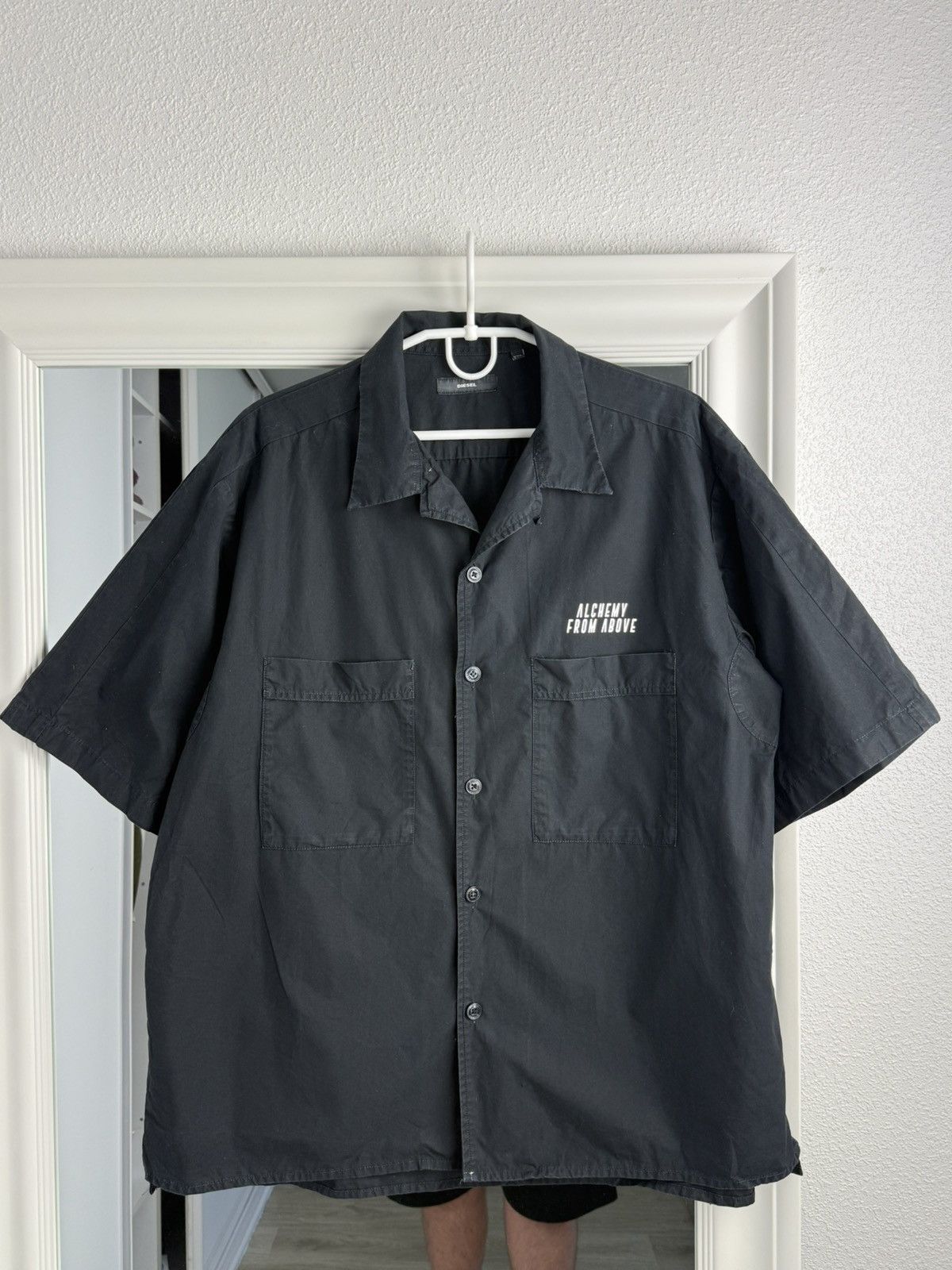 Diesel Diesel Black Shirt “Void” Rare Shirt Diesel Short Sleeve XXL Size US XXL / EU 58 / 5 - 4 Thumbnail