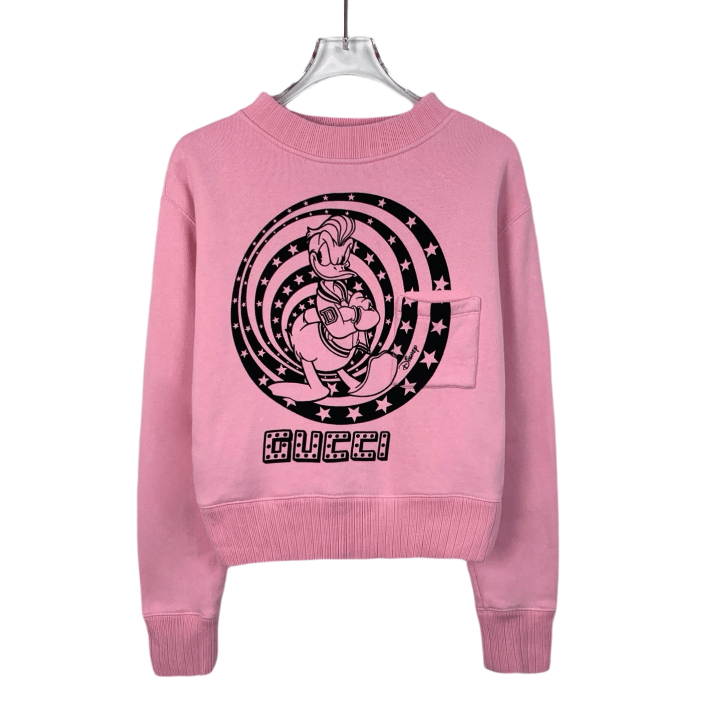 Gucci Gucci Pink Donald Duck Print Sweatshirt (Size S) Size S / US 4 / IT 40 - 1 Thumbnail