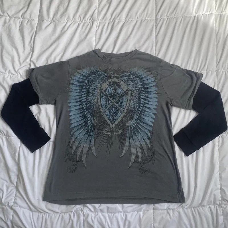 Y2K Grunge Affliction style long sleeve
