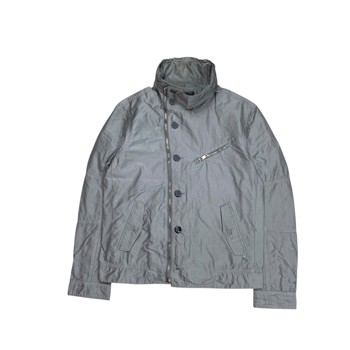 Solid Homme Solid Homme Wooyoungmi Asymmetric Bikers Jacket Size US M / EU 48-50 / 2 - 1 Thumbnail
