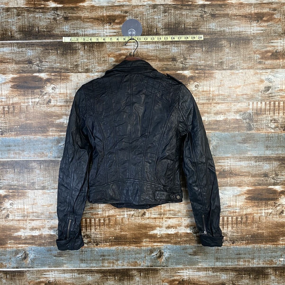 Genuine Leather DL Japan bikers vintage Black Leather Jacket #C1139 Size XS / US 0-2 / IT 36-38 - 13 Thumbnail