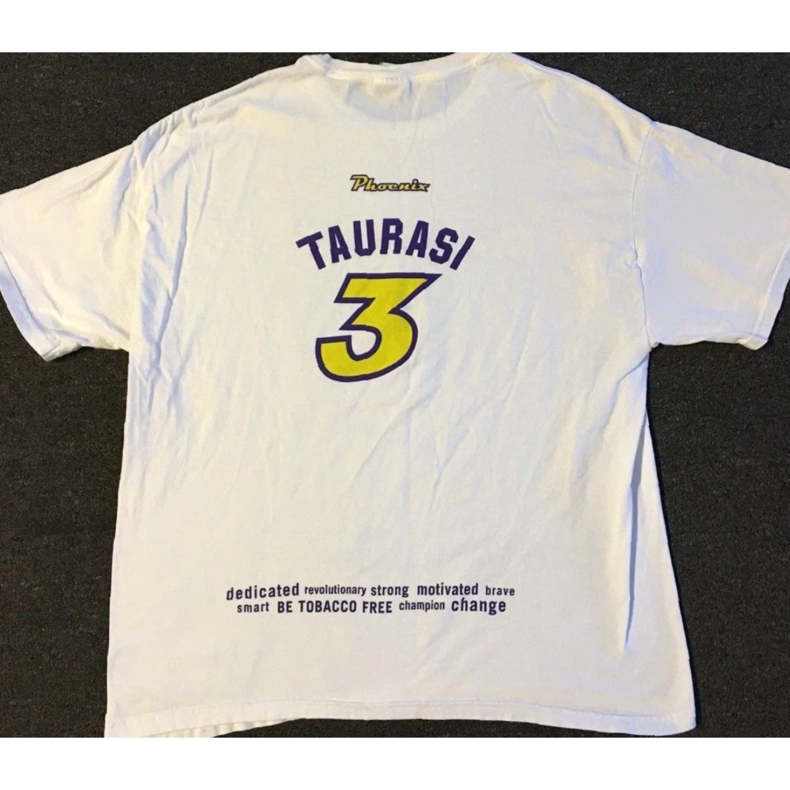 Vintage VINTAGE Phoenix Mercury Faded Anti Smoking Shirt XL White Sun Grunge 90s Men T-Shirt Size US XL / EU 56 / 4 - 2 Thumbnail