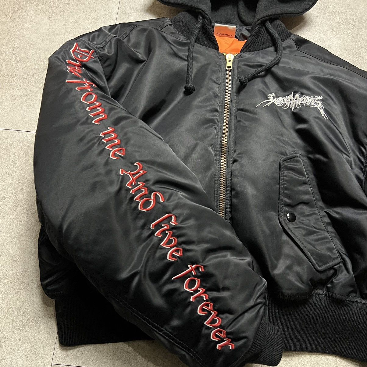 Vetements Vetements Total Fucking Darkness Bomber Jacket Size US S / EU 44-46 / 1 - 4 Thumbnail