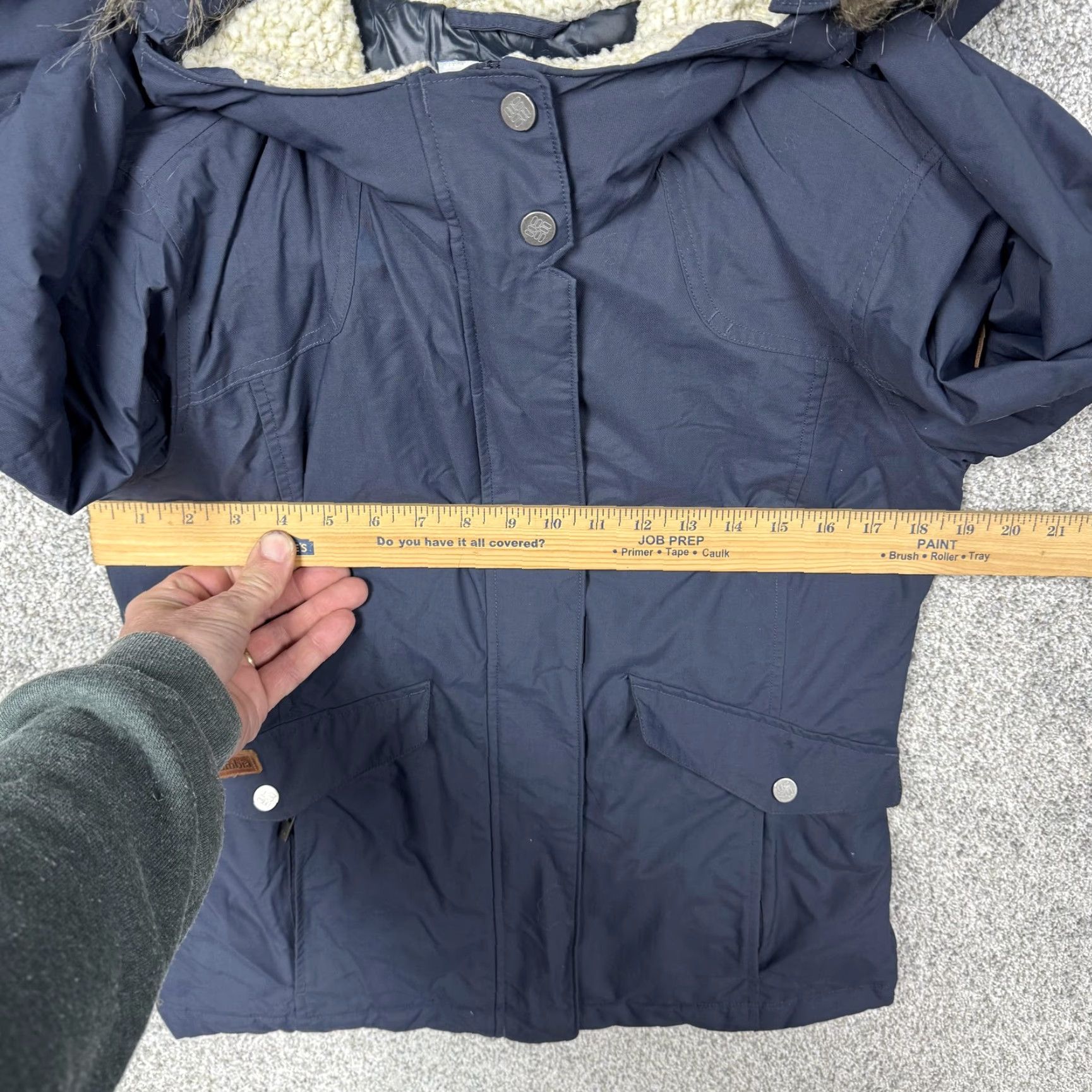 Vintage Columbia Jacket Womens Small Blue Faux Fur Hooded Insulated Parka Warm Winter Size S / US 4 / IT 40 - 5 Thumbnail