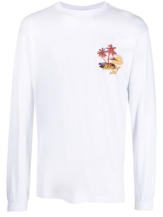 Blue Sky Inn BS2203LS007WHITE 関税送料込 Blue Sky Inn BLUE SKY INN Men T-Shirts BS2203LS007 WHITE