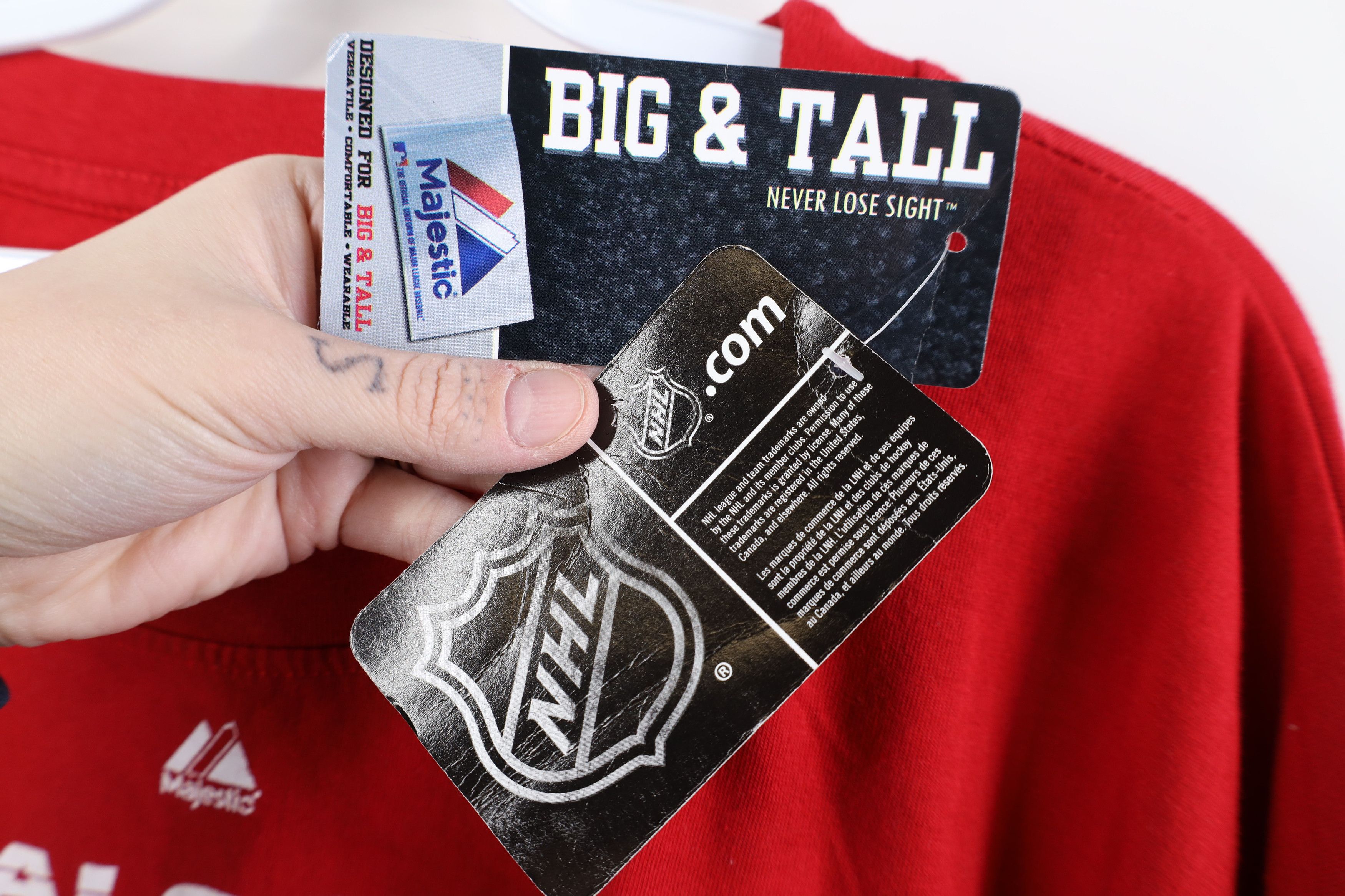 Majestic Deadstock Vintage Y2K Majestic Hockey Long Sleeve T-Shirt Size US XXL / EU 58 / 5 - 10 Thumbnail