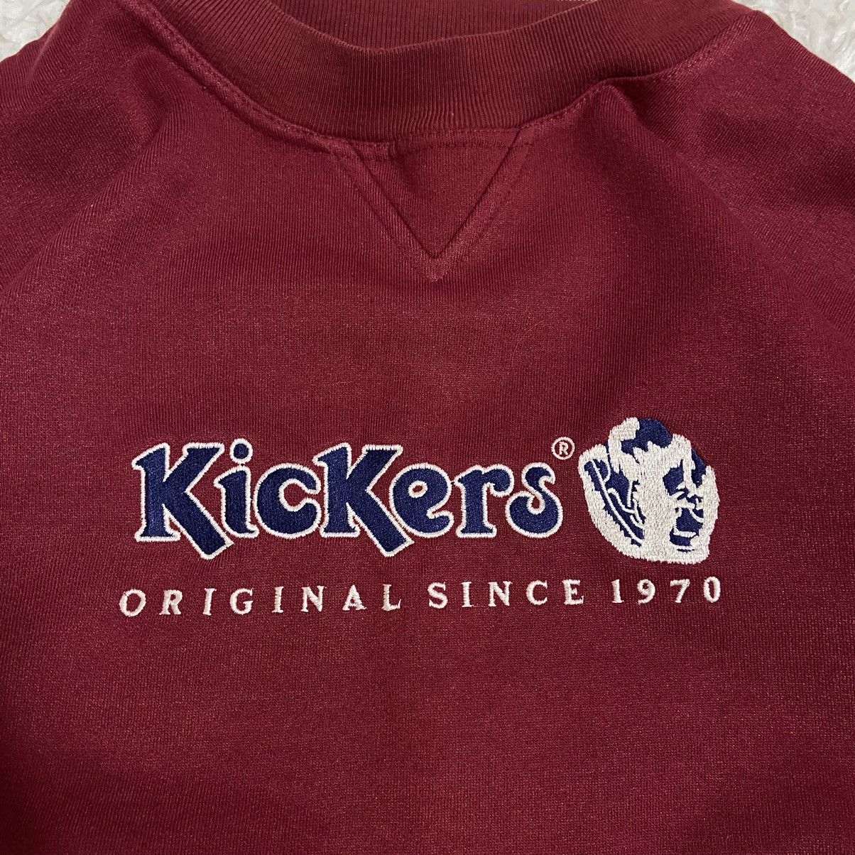 Kickers × Vintage 📌Vintage Kickers Embroidered Logo 90s Sweatshirt Size US XL / EU 56 / 4 - 4 Thumbnail