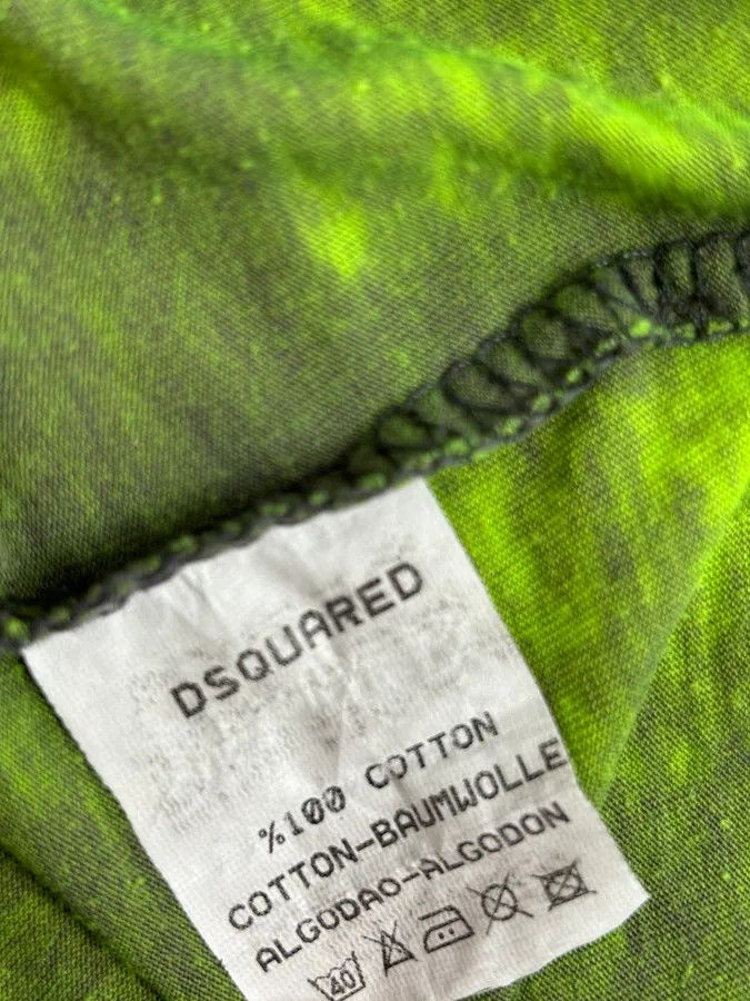 Dsquared2 Dsquared2 Acid Green USA Flag T-Shirt Size US M / EU 48-50 / 2 - 9 Thumbnail