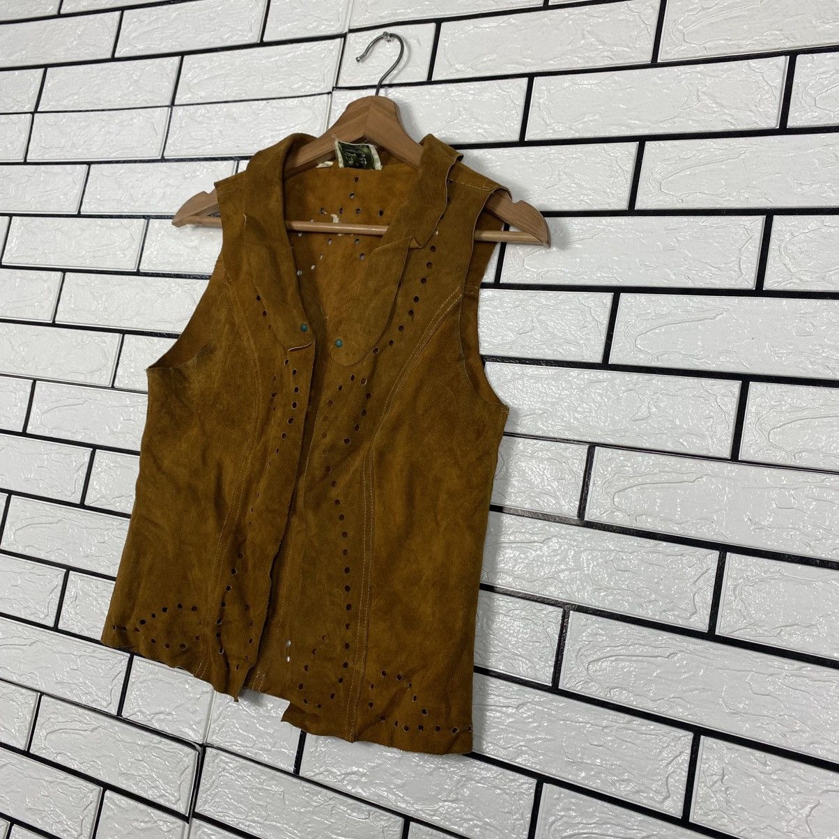 Japanese Brand 📌Vintage Vest Jacket Leather Sun Valley Issey Miyake Size US M / EU 48-50 / 2 - 3 Thumbnail