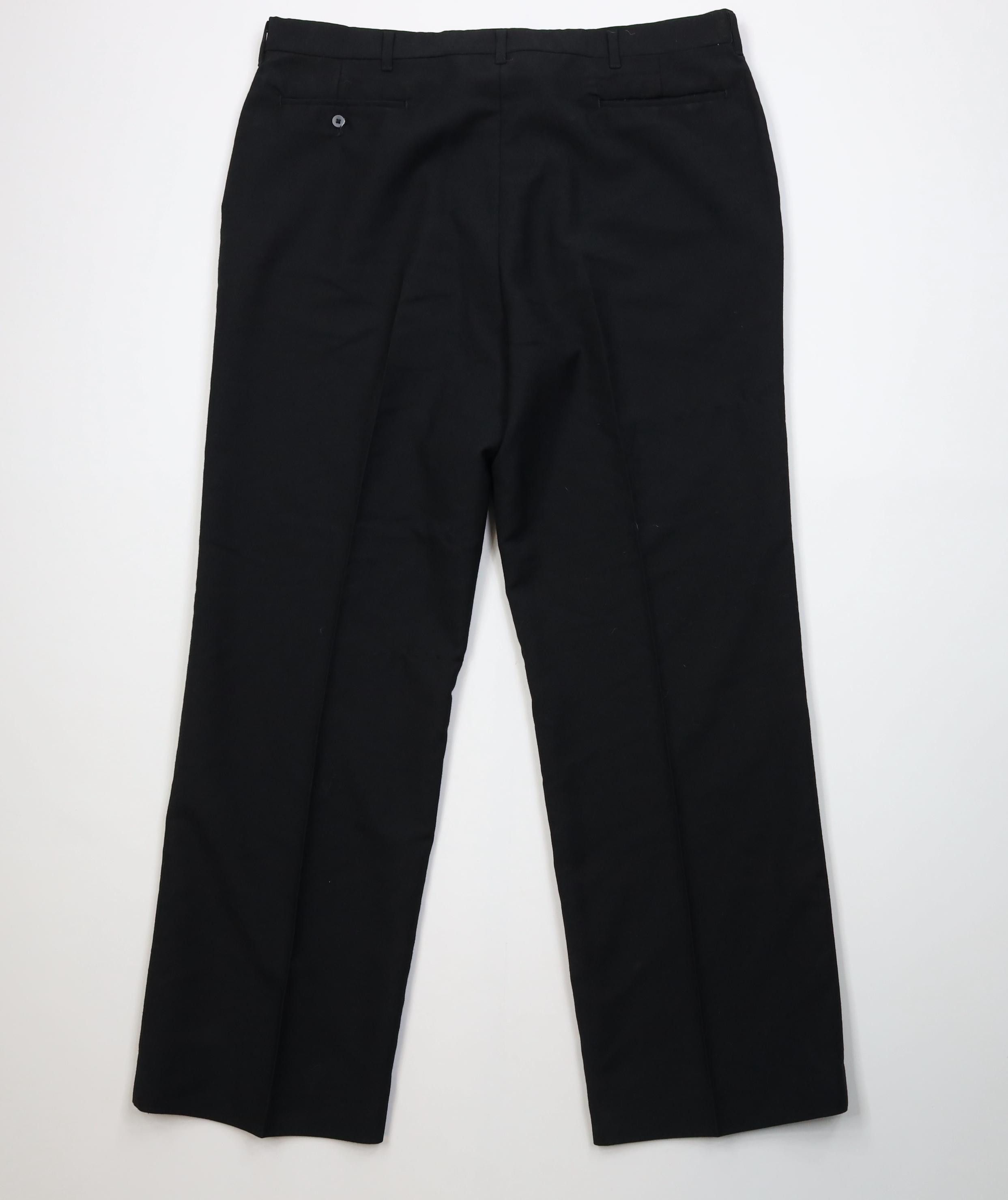 Vintage Vintage 70s Streetwear Knit Wide Leg Chino Pants Black USA Size US 38 / EU 54 - 10 Thumbnail