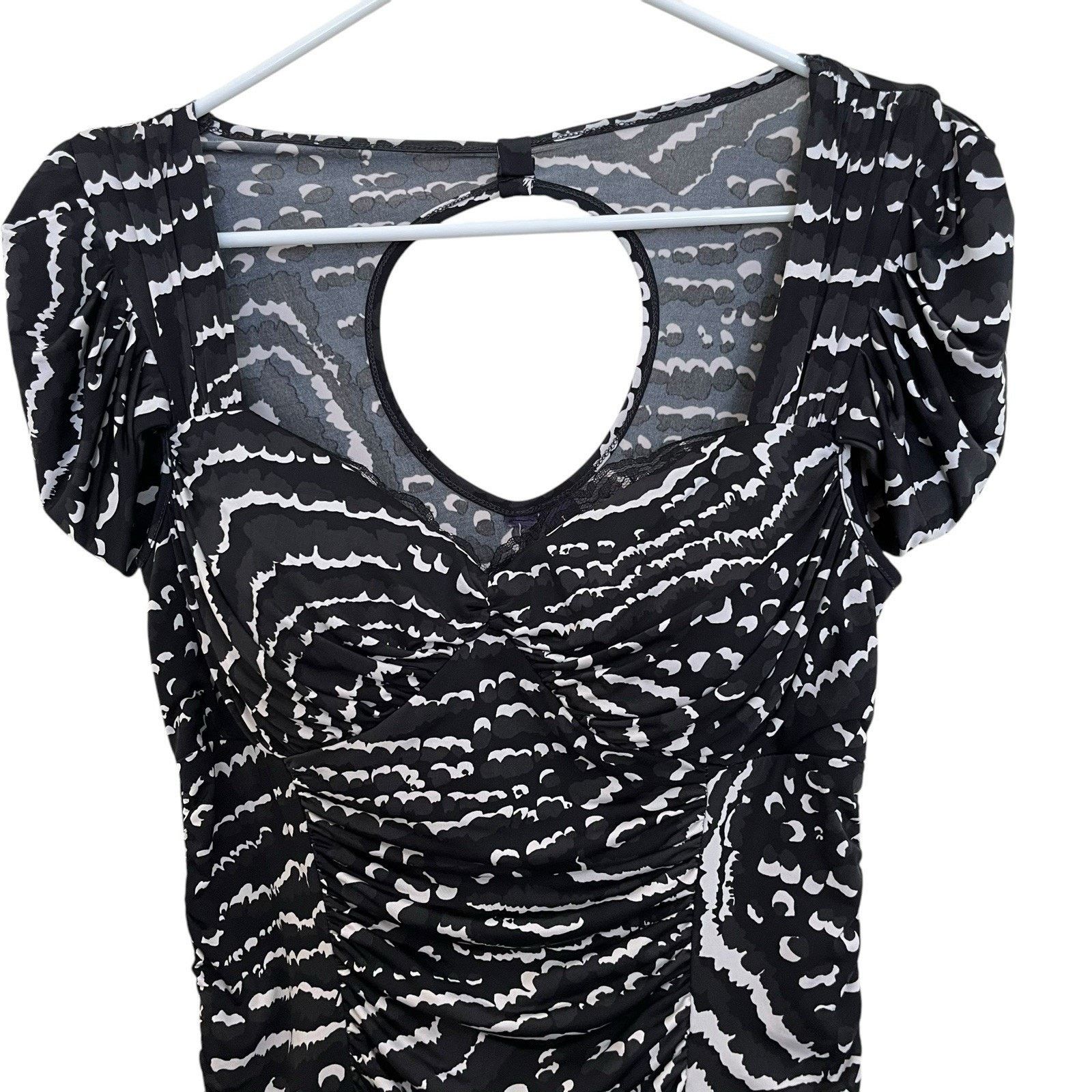 Vintage Kouture By Kimora Lee | Vintage Y2K Stretch Babydoll Top Size L / US 10 / IT 46 - 2 Thumbnail