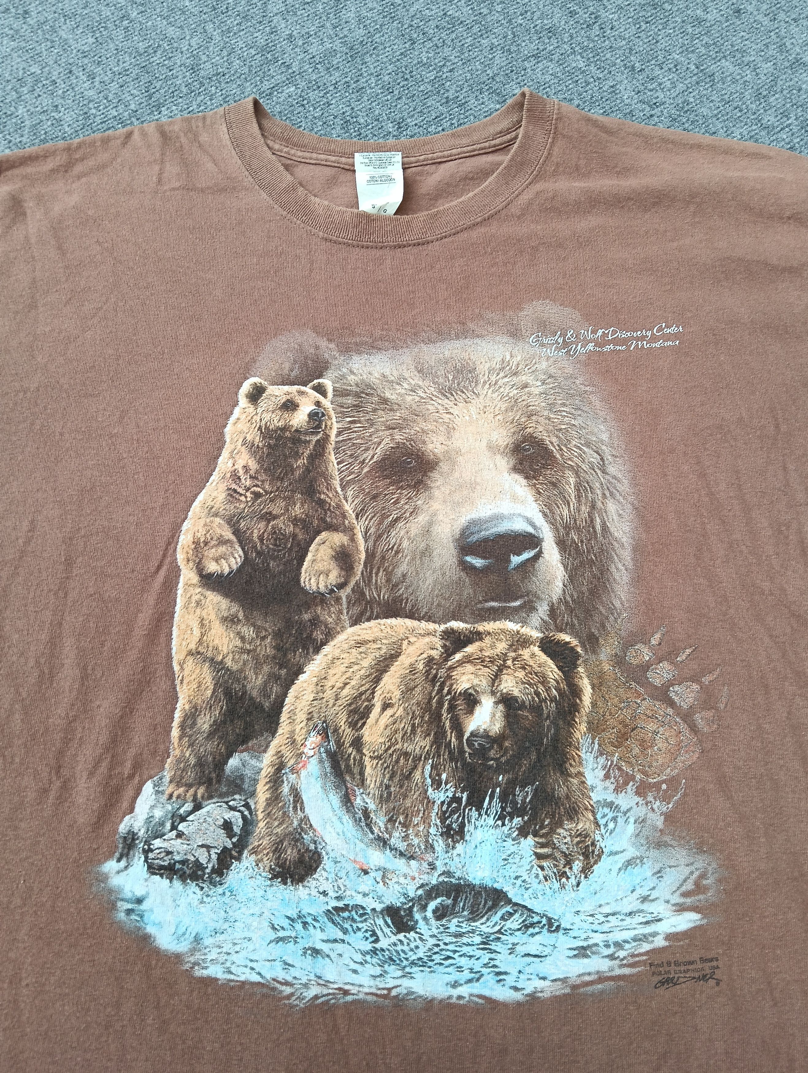 The Mountain VINTAGE BEAR LIKE THE MOUNTAIN TSHIRT. Size US L / EU 52-54 / 3 - 2 Thumbnail