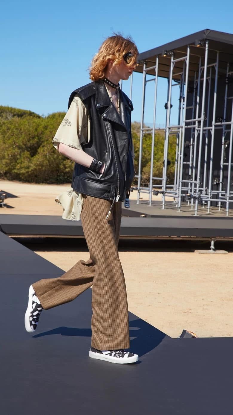 Celine RARE - SS22 Oversized Cowboy Lambskin Biker Vest 52 Size US L / EU 52-54 / 3 - 1 Thumbnail
