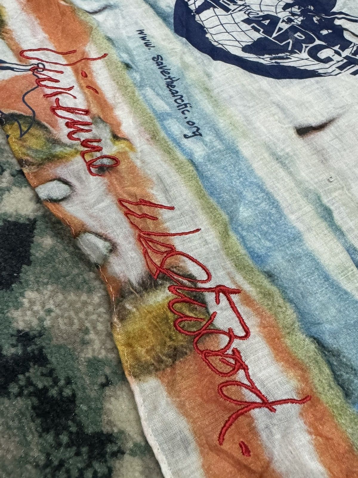Vivienne Westwood VIVIENNE WESTWOOD 2013 SAVE THE ARCTIC HADNKERCHIEF SCARF Size ONE SIZE - 7 Thumbnail