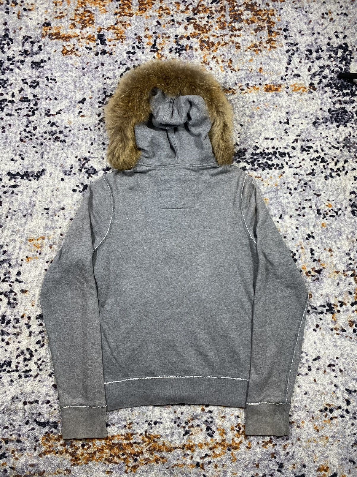 Abercrombie & Fitch Abercrombie&Fitch Faded Distressed Fur Zip Hoodie Ifsix lgb Size US M / EU 48-50 / 2 - 4 Thumbnail