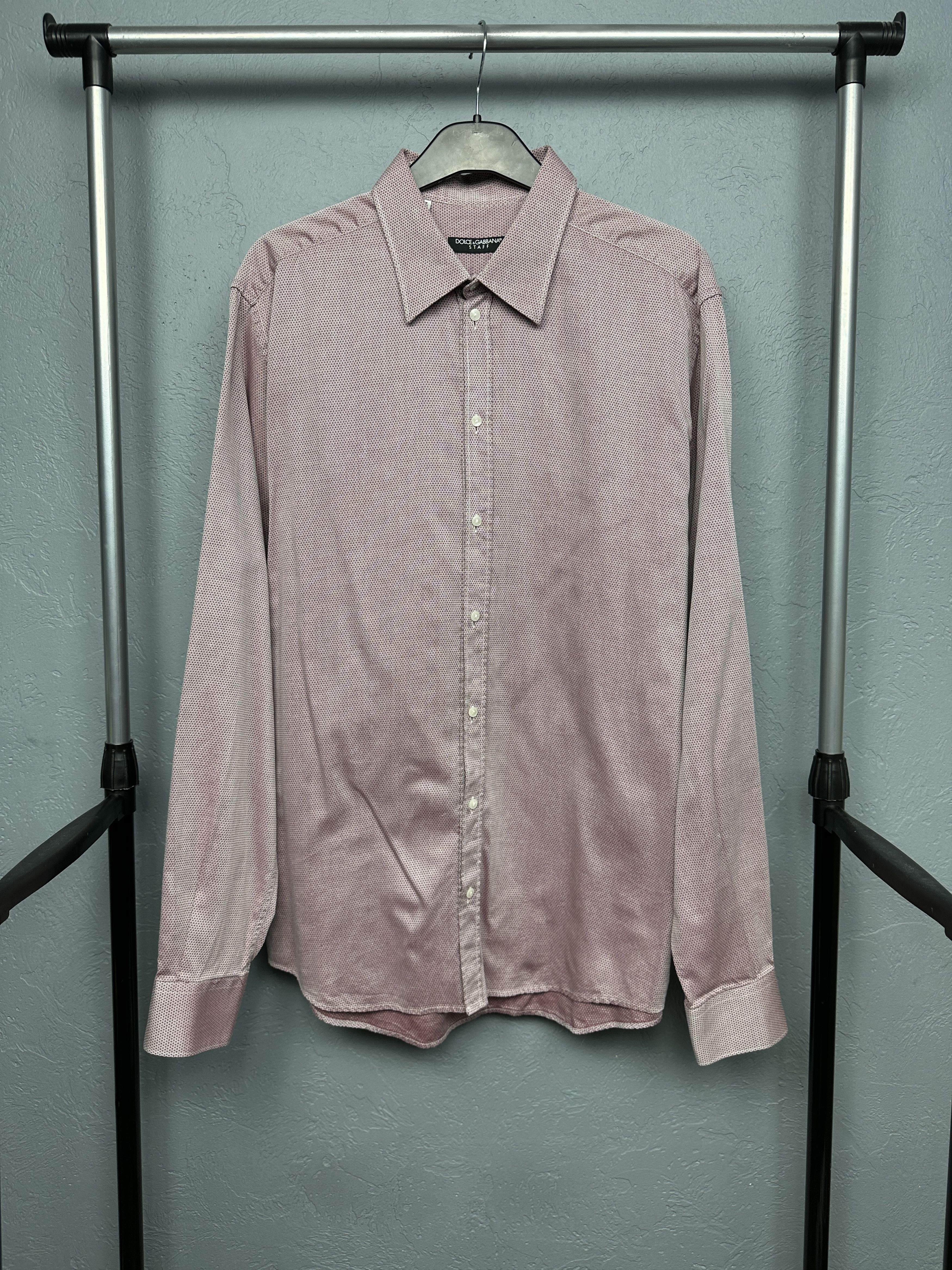 Dolce & Gabbana Dolce & Gabbana Staff Mens Long Sleeve Shirt Size US L / EU 52-54 / 3 - 1 Thumbnail