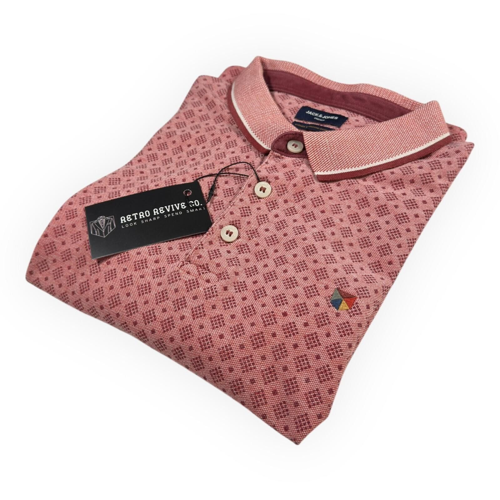 Jack & Jones Jack & Jones Polo Shirt Men's UK Size 2XL Pink Premium Size US XXL / EU 58 / 5 - 1 Thumbnail