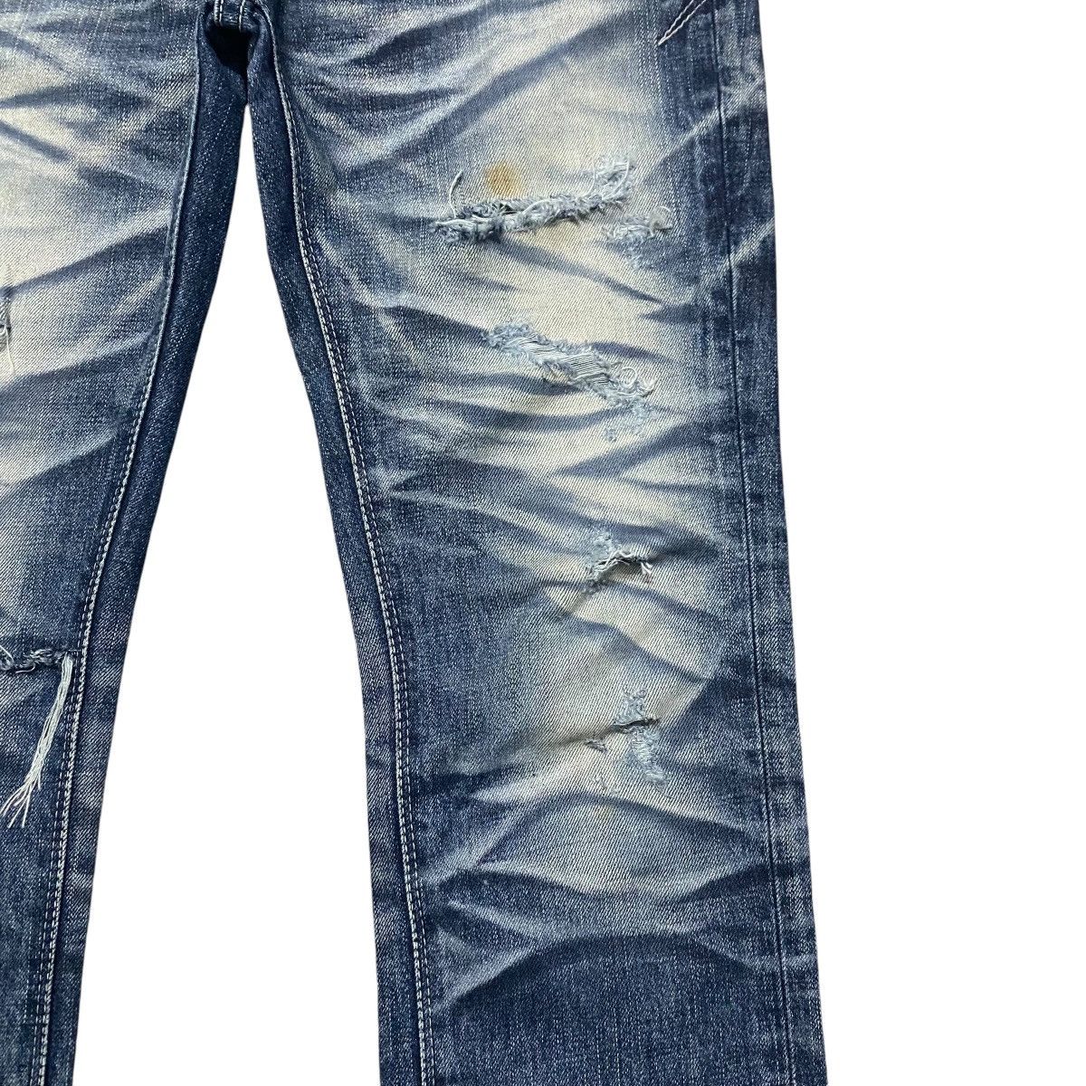 GOSTAR DE FUGA Gostar De Fuga Whiskers Denim Distressed Jeans Size US 33 - 8 Thumbnail