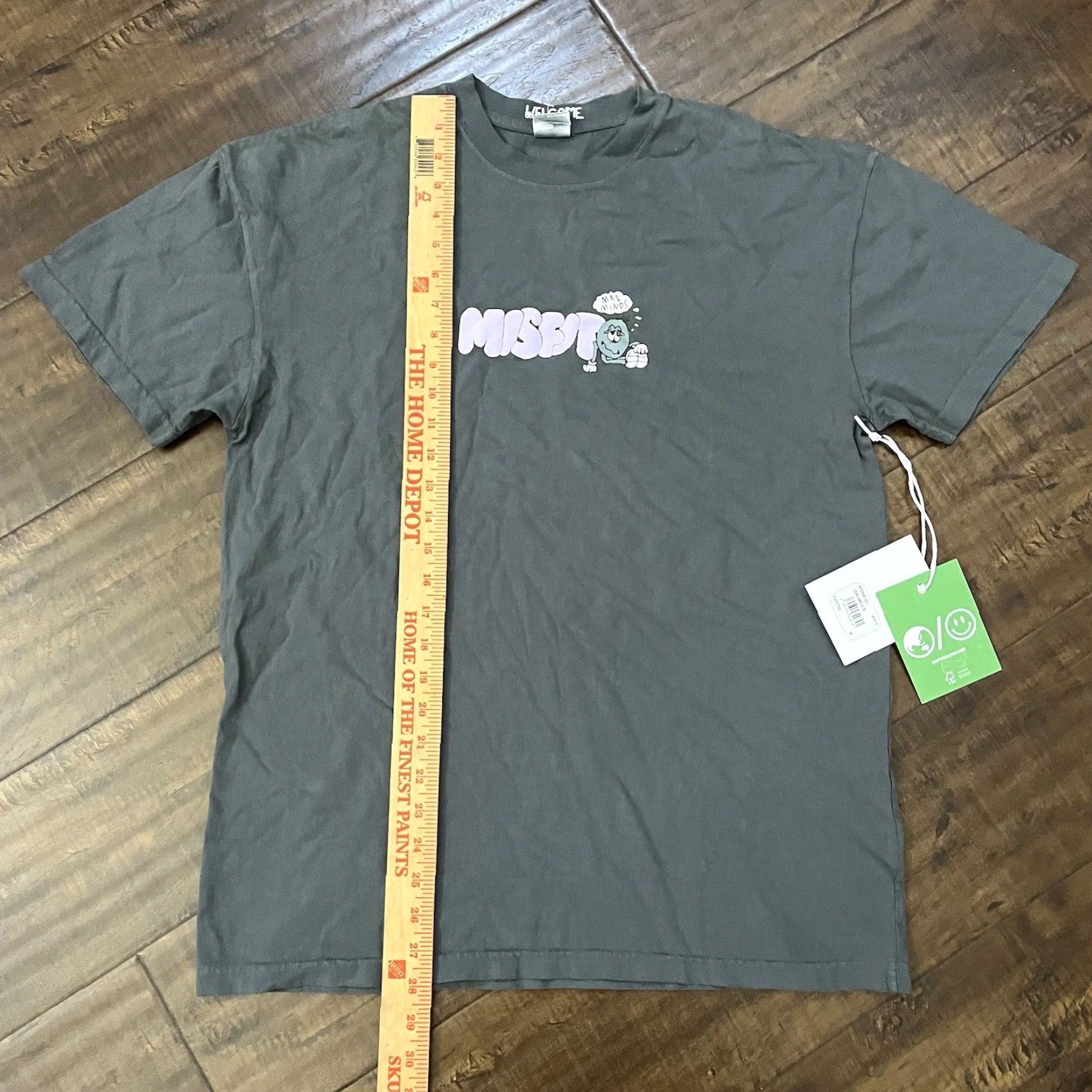 Vintage Misfit Mad Minds M/SF/T Mens Medium T-Shirt Crew Neck Short Sleeve Gray 50/50 Cotton Logo Slim Regular Size US M / EU 48-50 / 2 - 7 Thumbnail