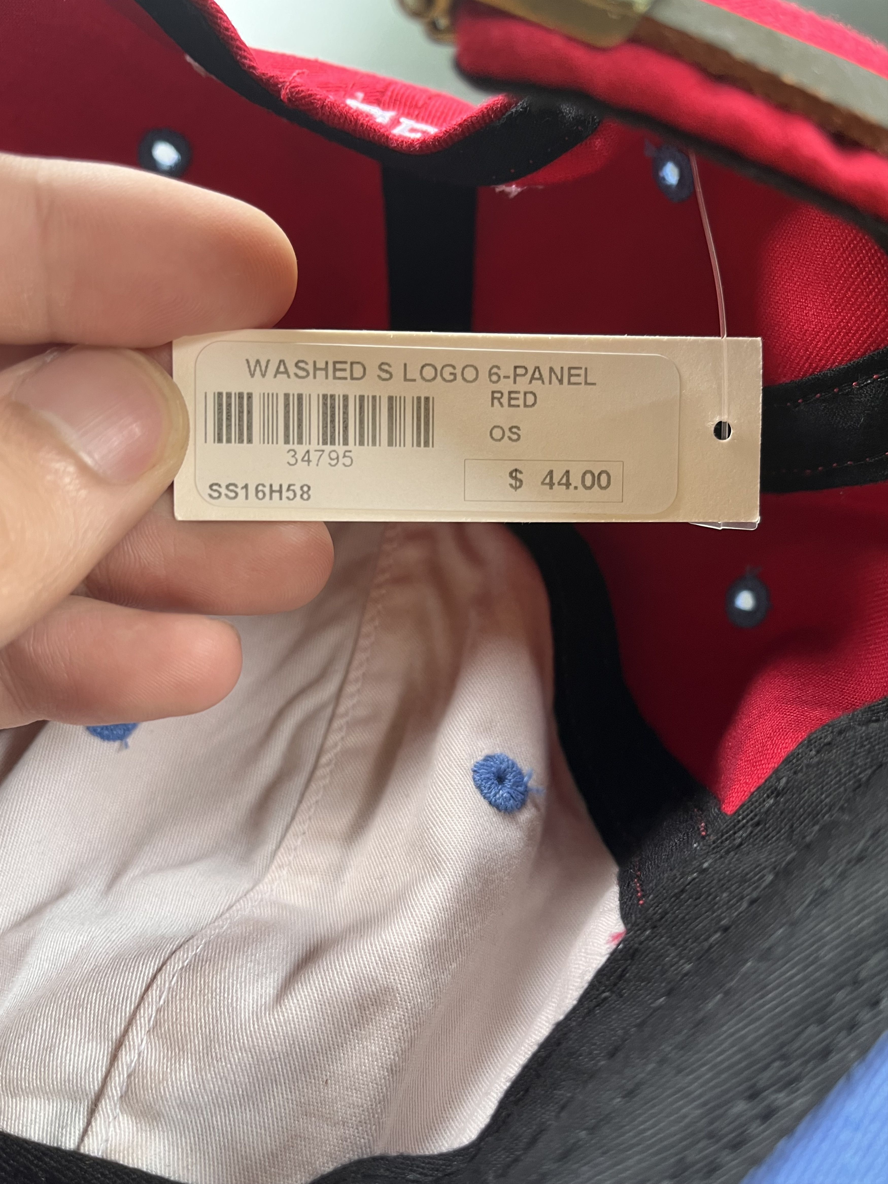 Supreme Supreme Washed Tonal S Logo 6-Panel Cap Size ONE SIZE - 8 Thumbnail
