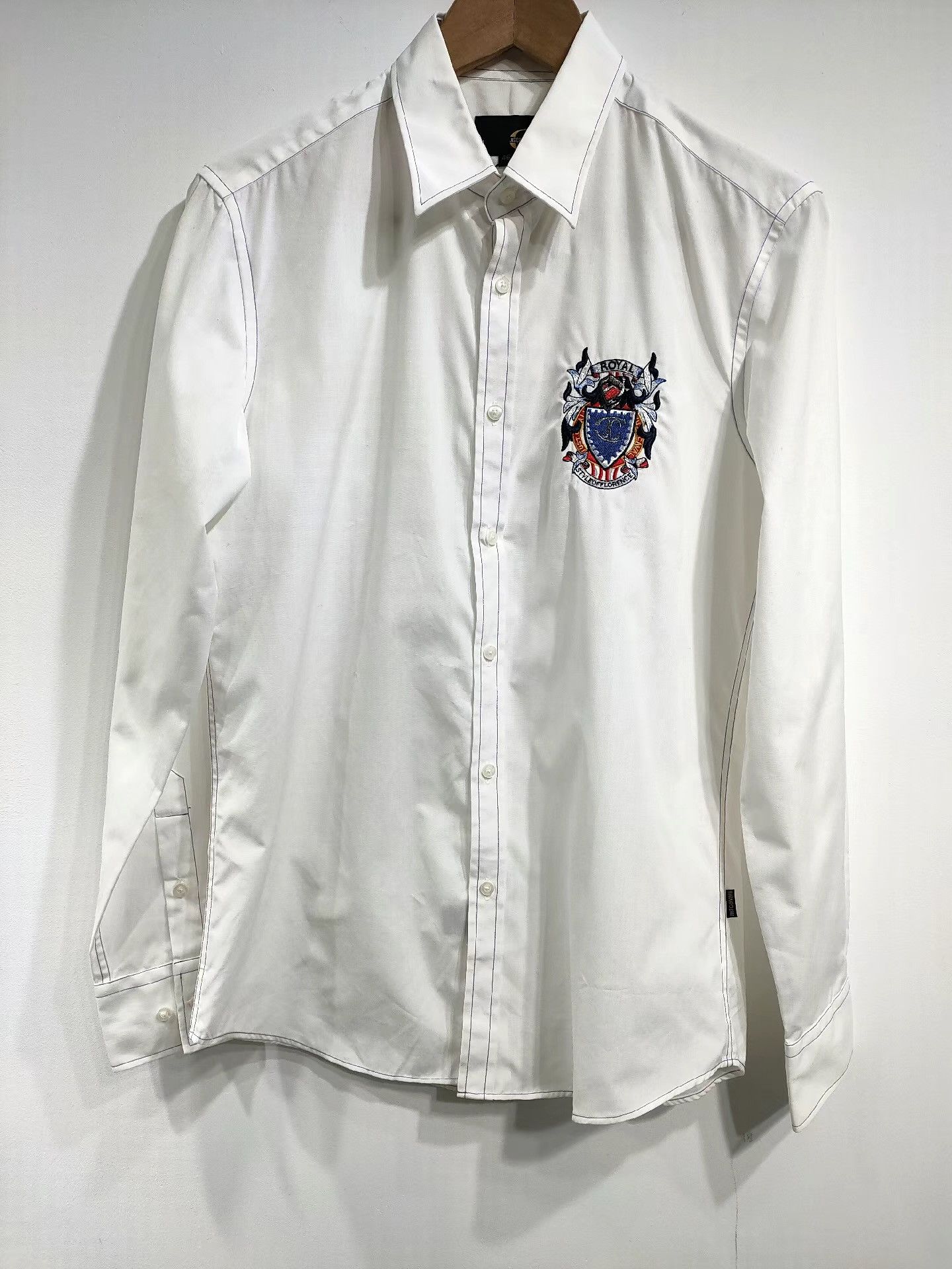 Just Cavalli Just Cavalli Men's White Shirt K29 Size US S / EU 44-46 / 1 - 1 Thumbnail