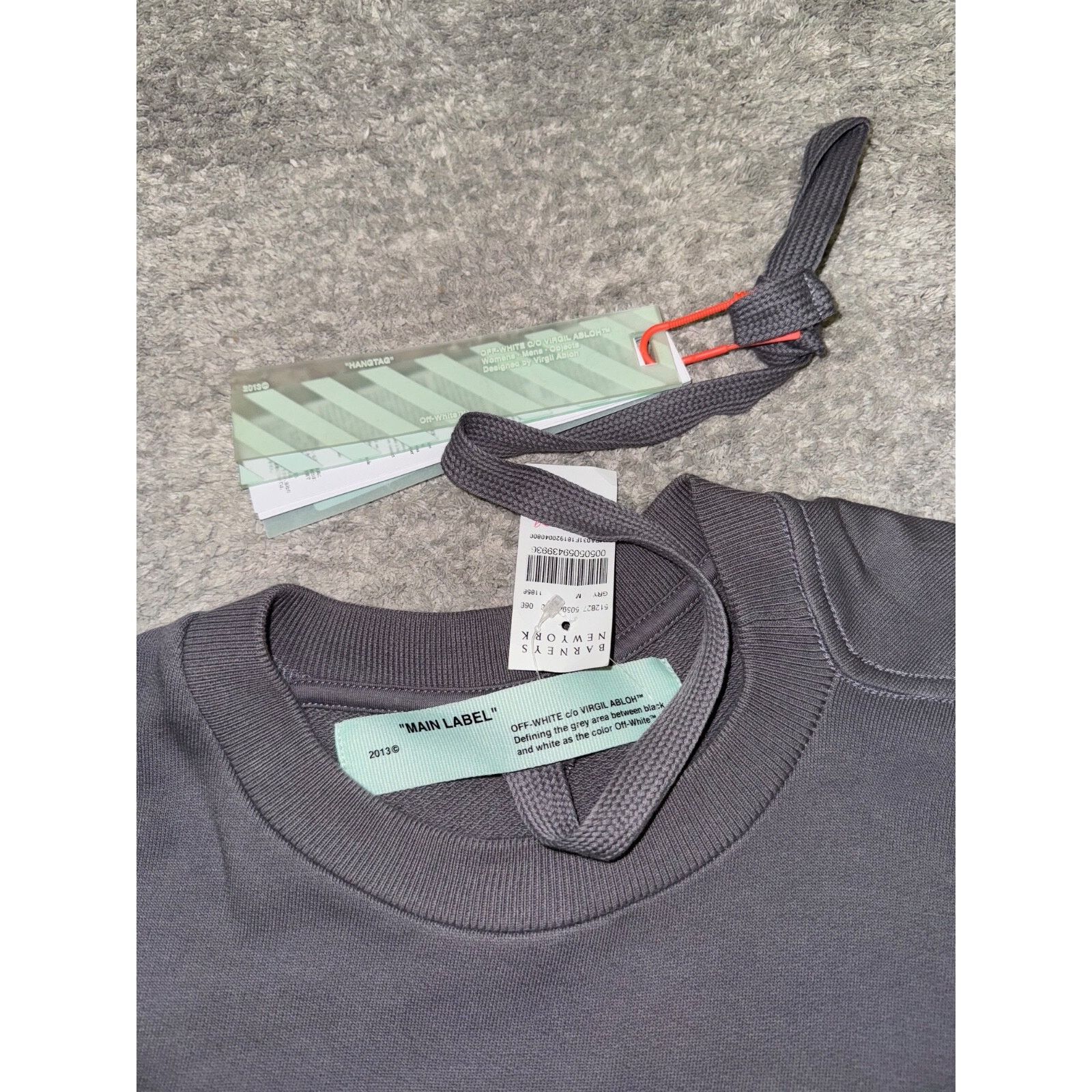 Off-White OFF White off-white Fall Winter Grey Longsleeve Sweatshirt M Size US M / EU 48-50 / 2 - 3 Thumbnail