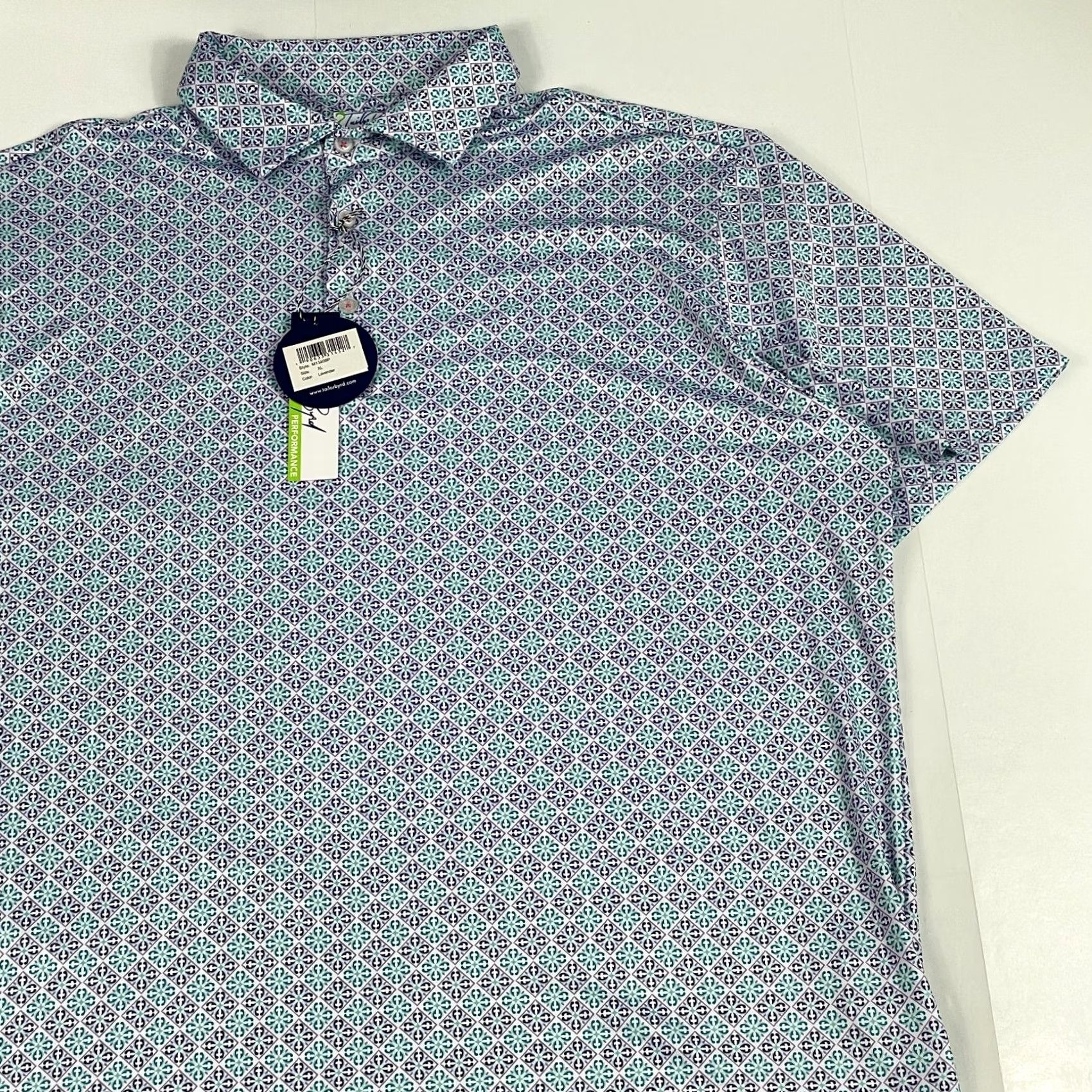 Tailorbyrd TaylorByrd Purple Polo Shirt XL Men's Short Sleeve Golf Activewear Size US XL / EU 56 / 4 - 3 Thumbnail