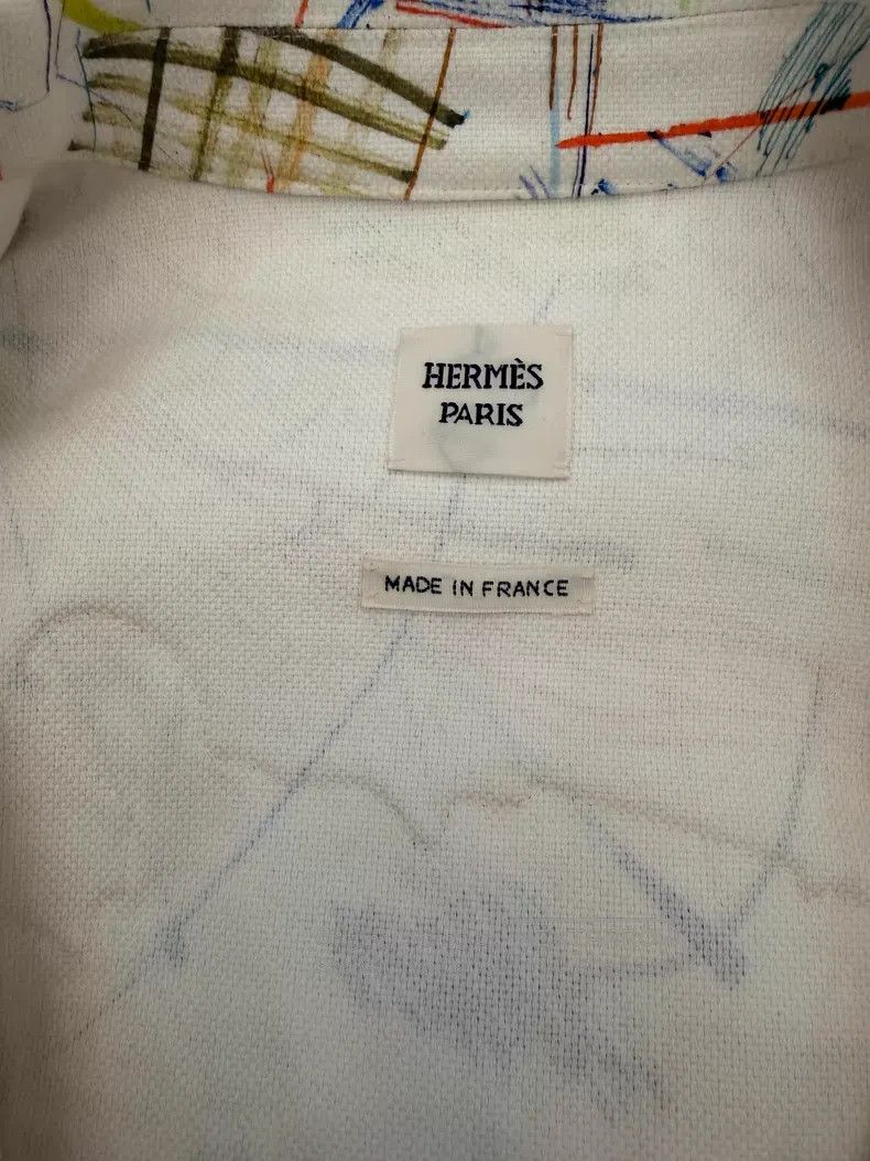 Hermes Hermes Women's denim embroidered jacket, featured model Size XS / US 0-2 / IT 36-38 - 5 Thumbnail