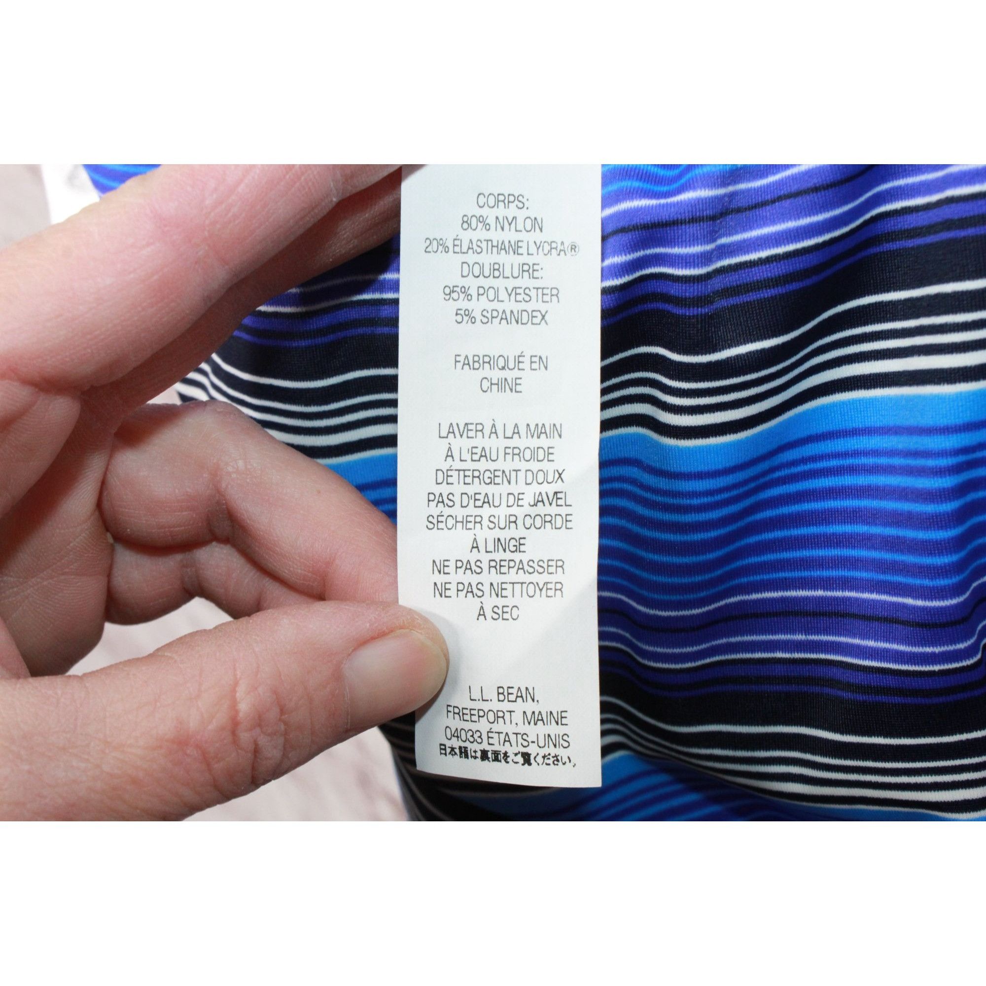 L.L. Bean × Swims LL Bean Striped Tankini Sunblocking Swimwear Top Size M / US 6-8 / IT 42-44 - 9 Thumbnail