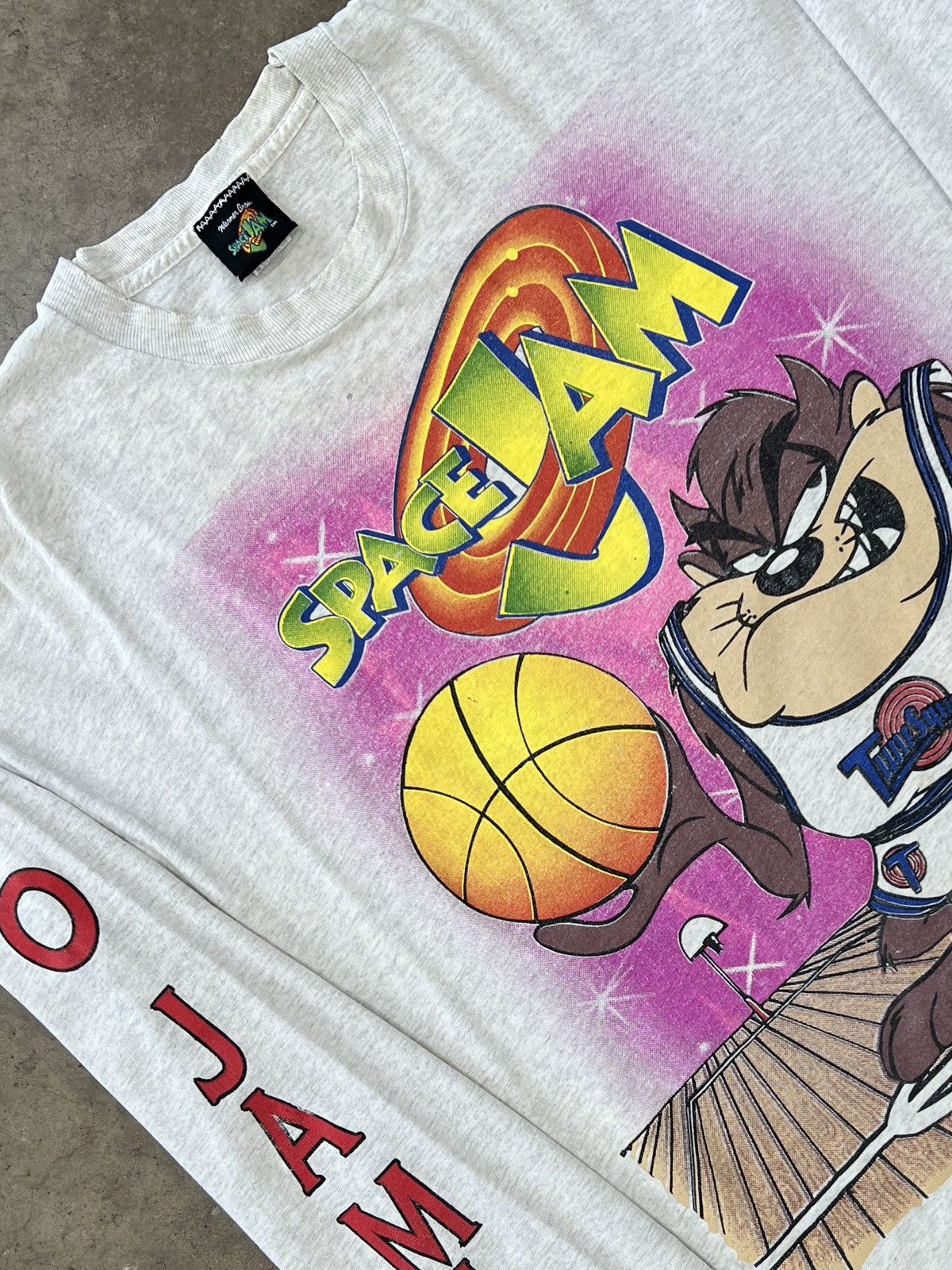 Warner Bros Vintage 90s Looney Tunes Space Jam Taz Long Sleeve Tee XL Size US XL / EU 56 / 4 - 1 Thumbnail