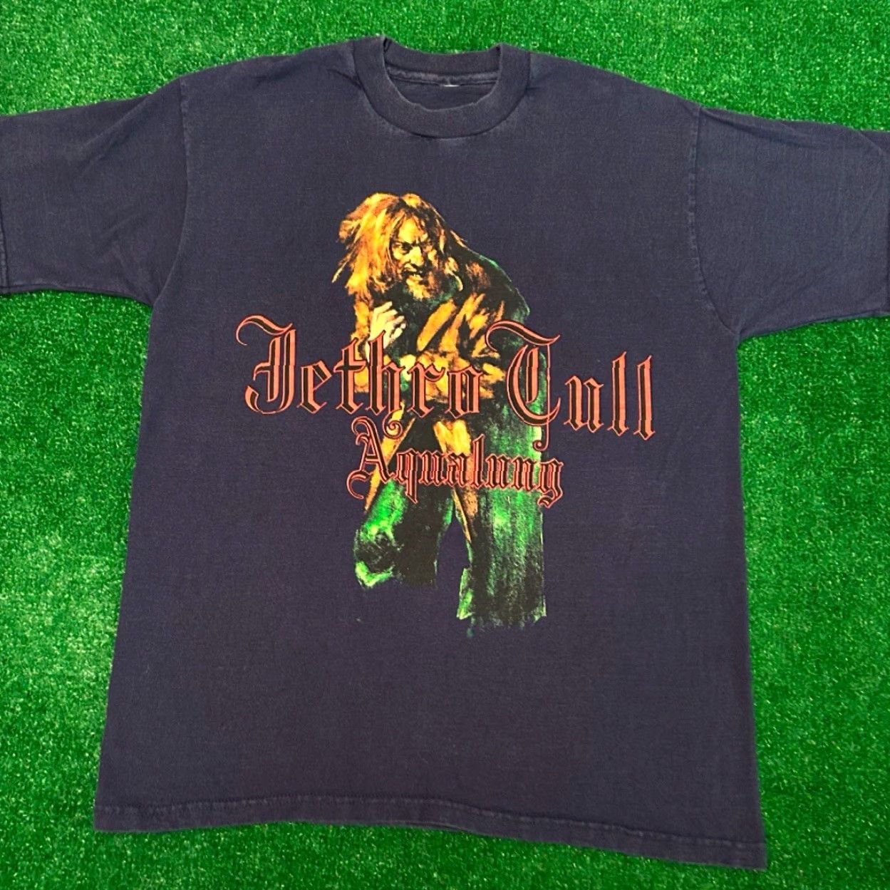 AQUA VINTAGE 90s Jethru Tull Aqua Lung Band Tee VTG Shirt Mens Size Medium 1990’s Size US M / EU 48-50 / 2 - 3 Thumbnail