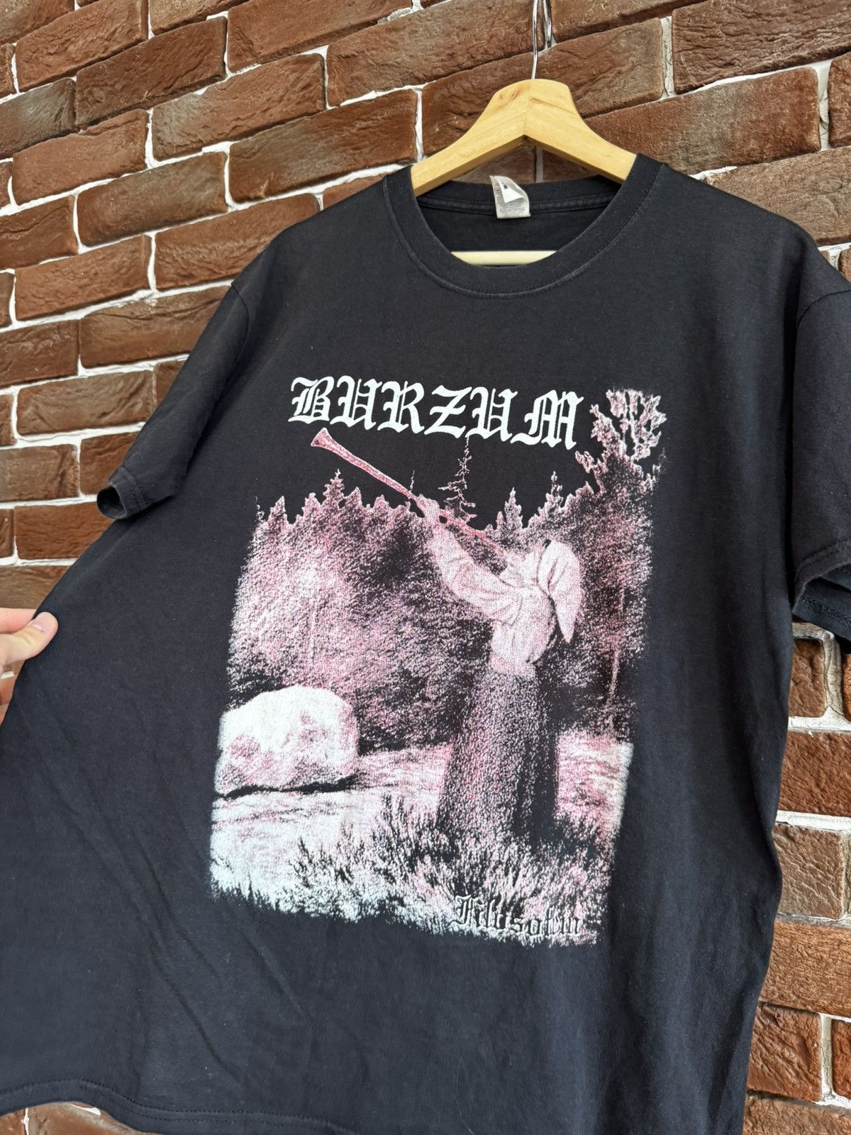 Band Tees Burzum Filosofem Black Metal Tshirt Rare Print Vintage L Size US L / EU 52-54 / 3 - 3 Thumbnail