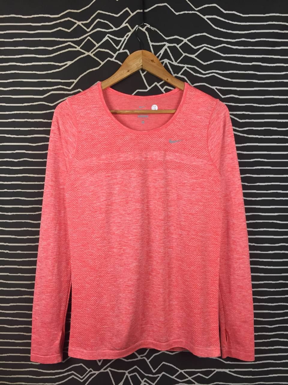 Nike Nike Women's Dri-FIT Knit Seamless Running Top Pink Coral Size L / US 10 / IT 46 - 1 Thumbnail