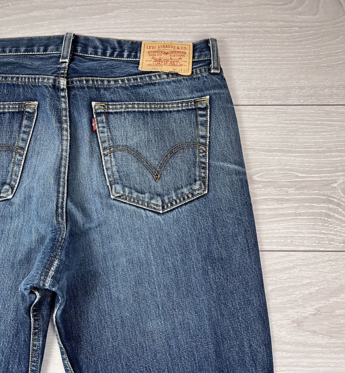 Levi's Levi’s 751 Vintage Washed Blue Denim Jeans Pants 36x32 Size US 36 / EU 52 - 17 Thumbnail