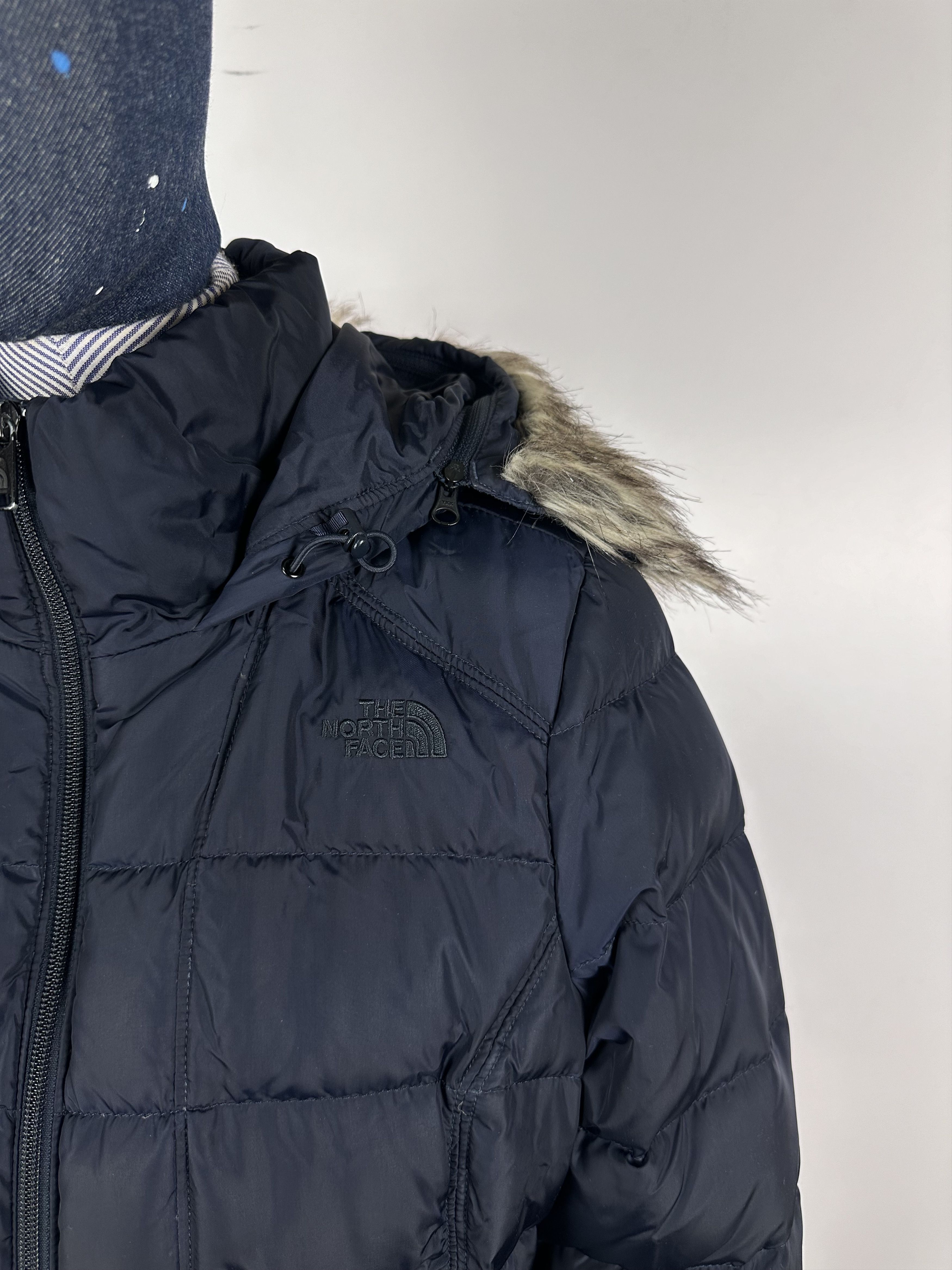 The North Face The North Face Womens Down Puffer Jacket 550 Blue Size M Size M / US 6-8 / IT 42-44 - 3 Thumbnail