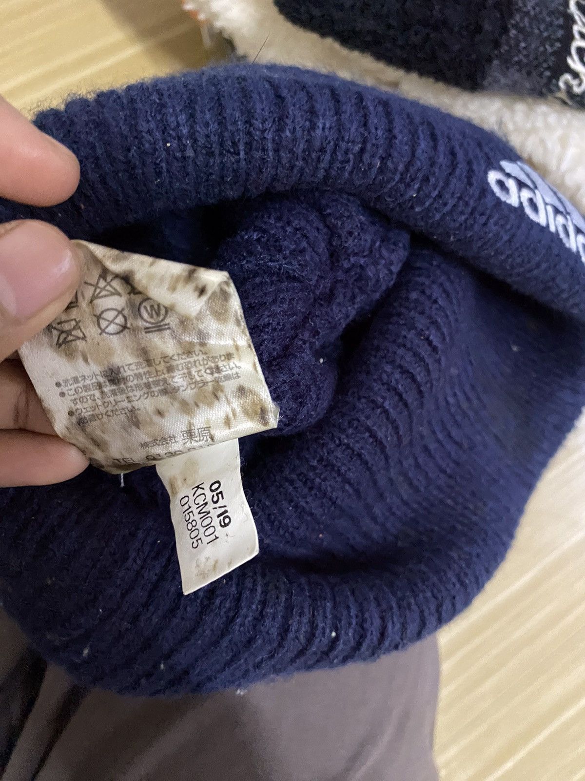 Adidas × Vintage Vintage Adidas Small Logo Beanie Hat Size ONE SIZE - 6 Thumbnail