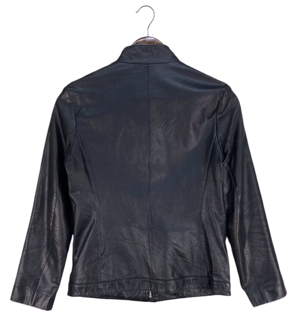 Vintage × Yohji Yamamoto 🔥RARE🔥VINTAGE INED By YOHJI YAMAMOTO LEATHER JACKET Size XXS / US 00 / IT 34 - 4 Thumbnail