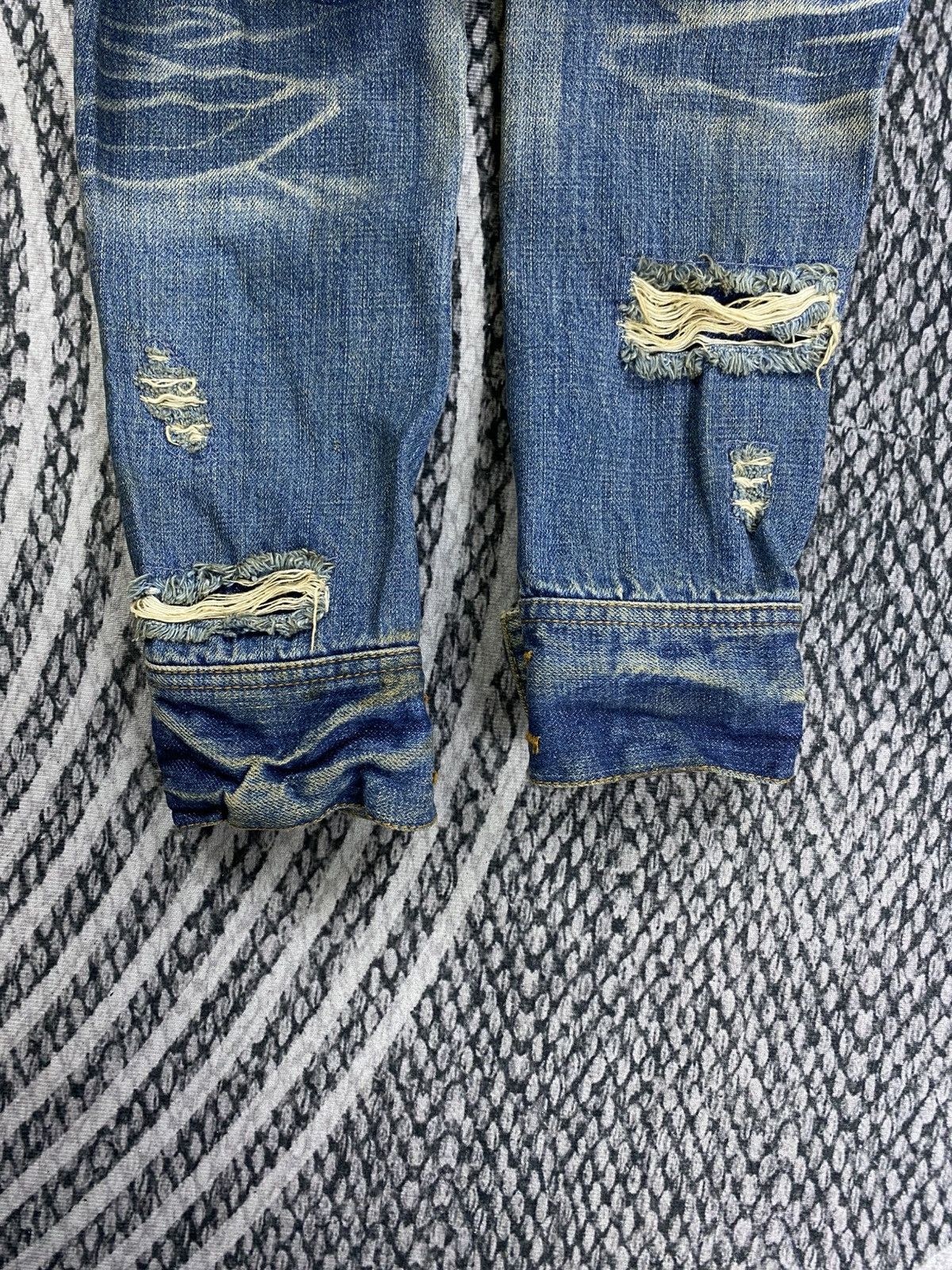 JACKROSE Vintage Jackrose Distressed Zipper Denim Jacket Size US M / EU 48-50 / 2 - 9 Thumbnail