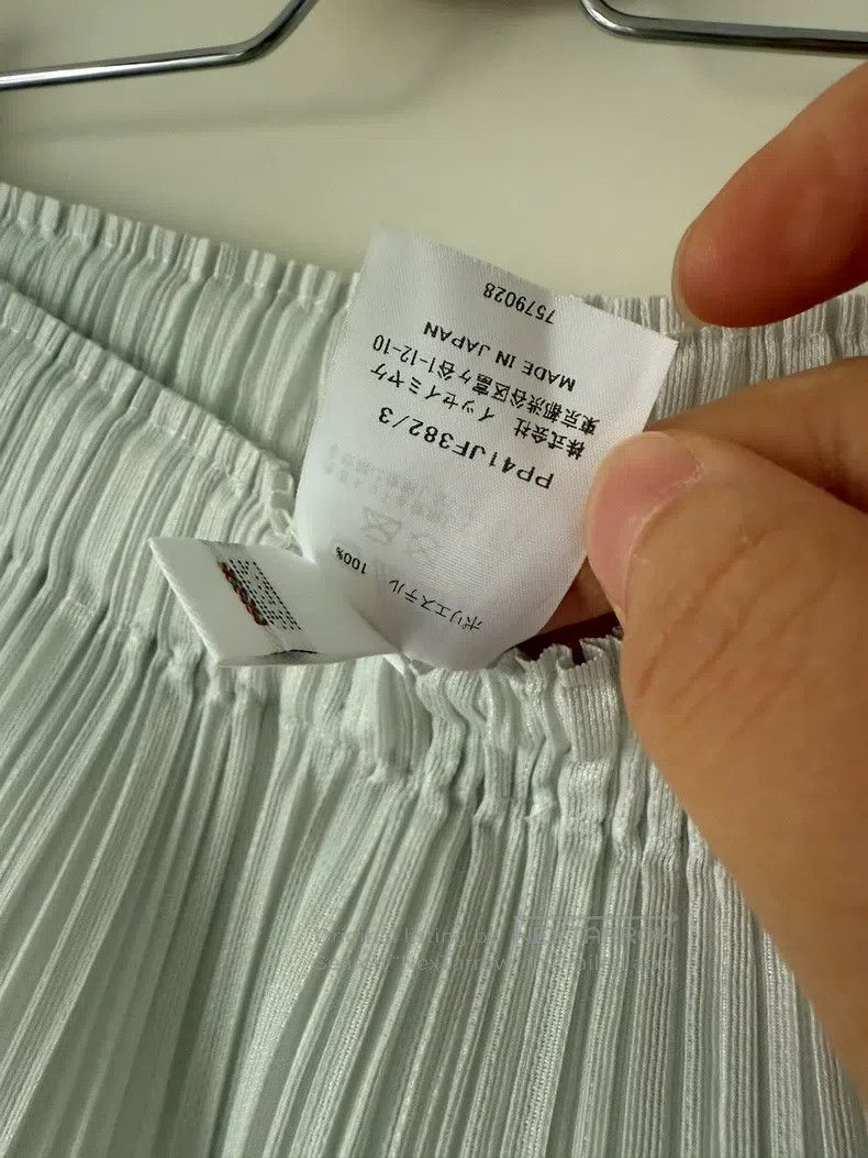 Issey Miyake Issey Miyake size:3 Ice White Pleated Straight-leg Pants Size 31" - 4 Thumbnail
