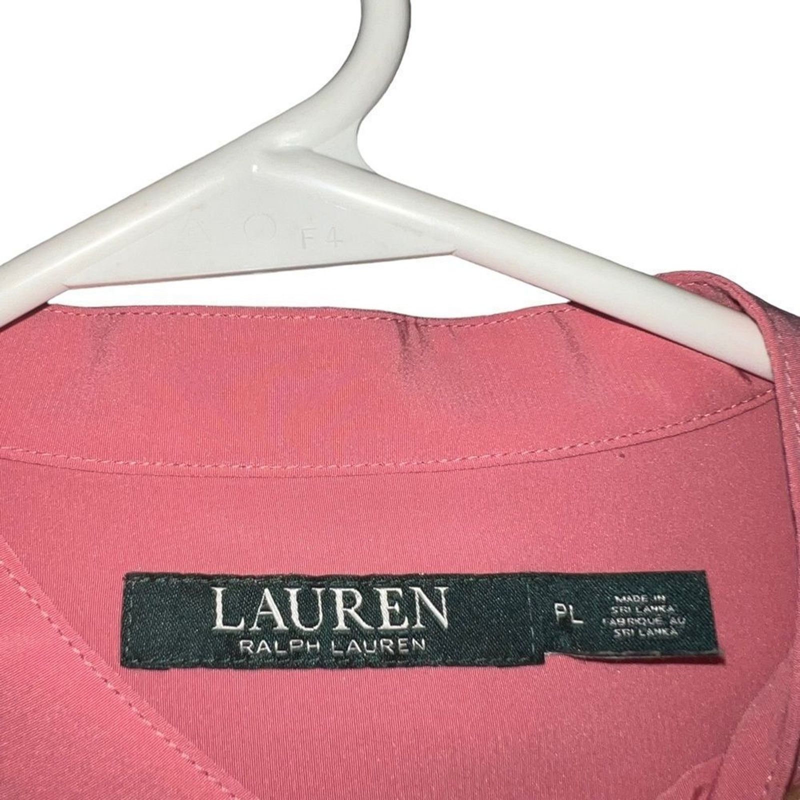 Lauren Ralph Lauren Lauren Ralph Lauren Blouse Womens Large Tunic Button Front Size L / US 10 / IT 46 - 4 Thumbnail